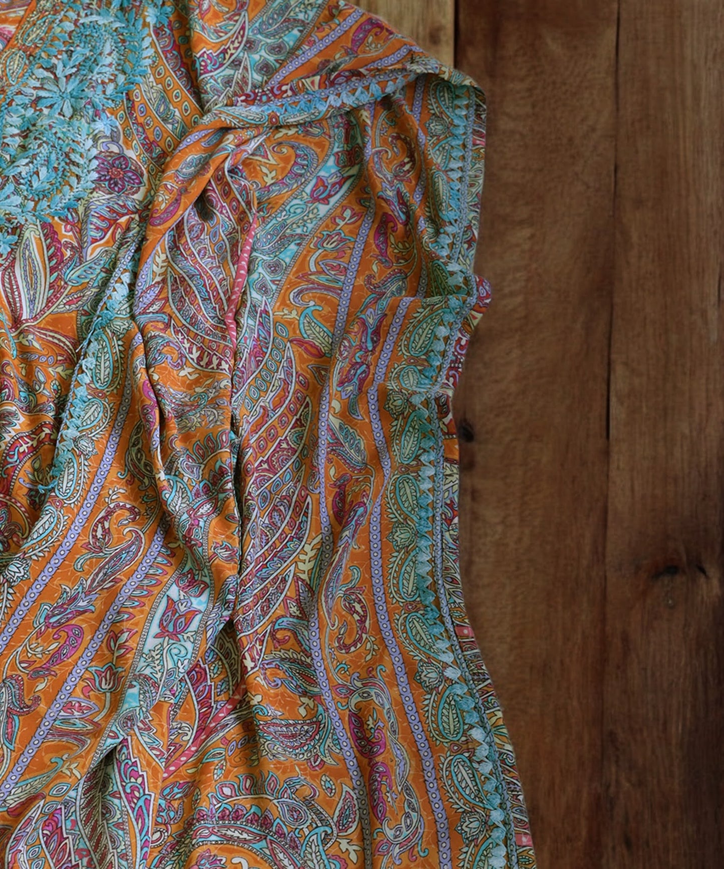 Paisley Print Kaftan Dress Ladies