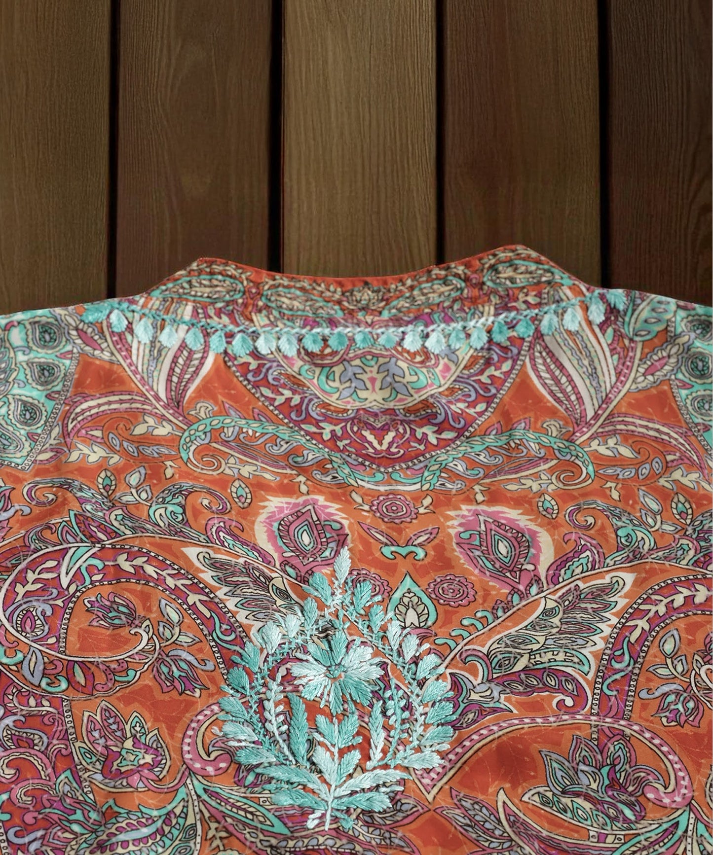Paisley Print Kaftan Dress Ladies