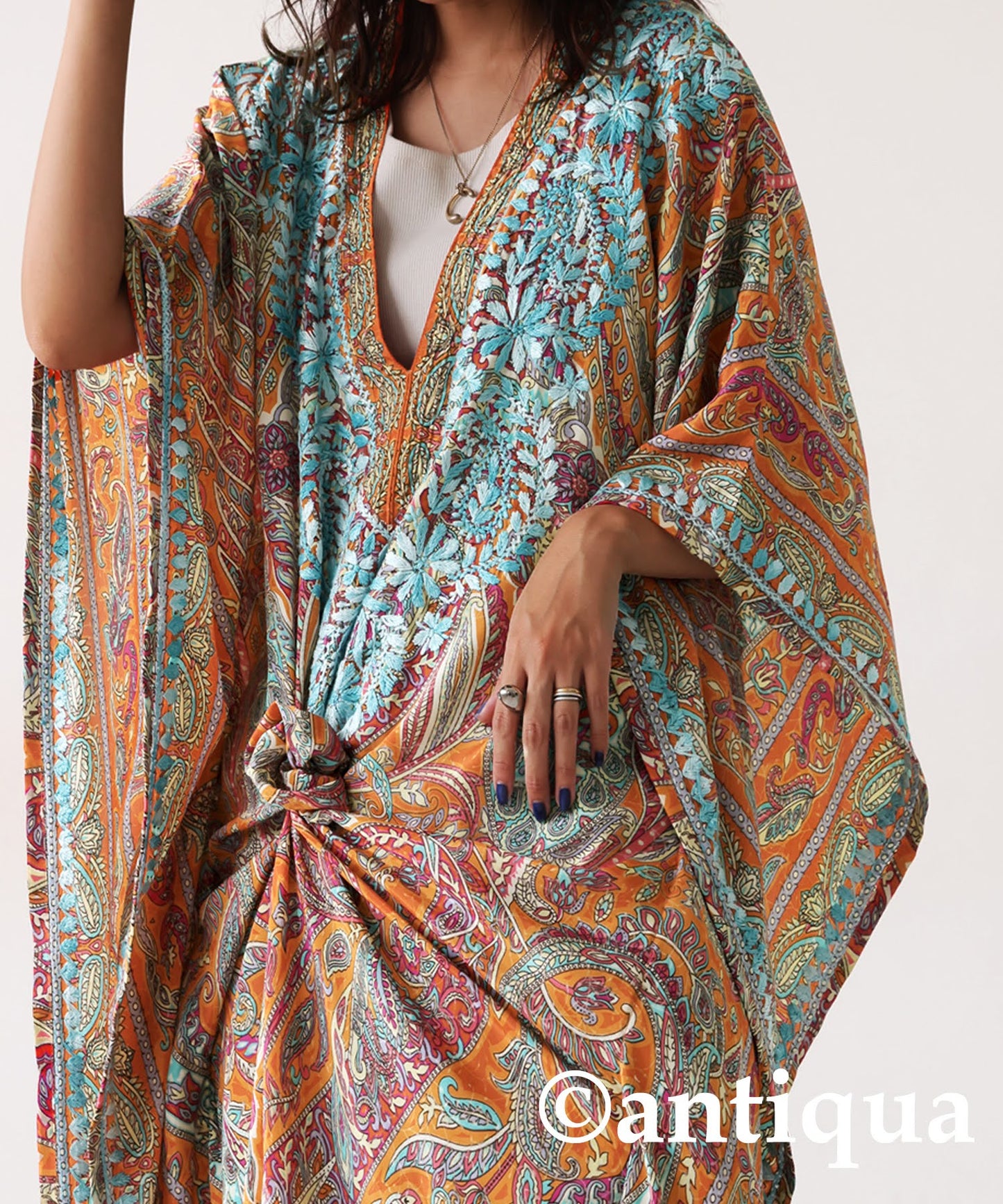 Paisley Print Kaftan Dress Ladies