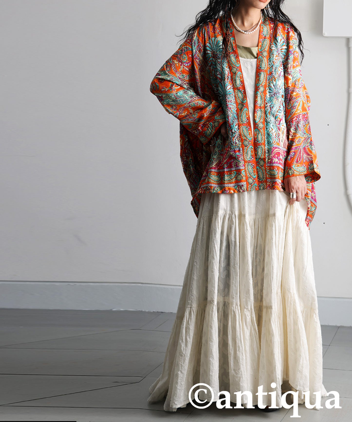 Ethnic Pattern Embroidered Cardigan Ladies