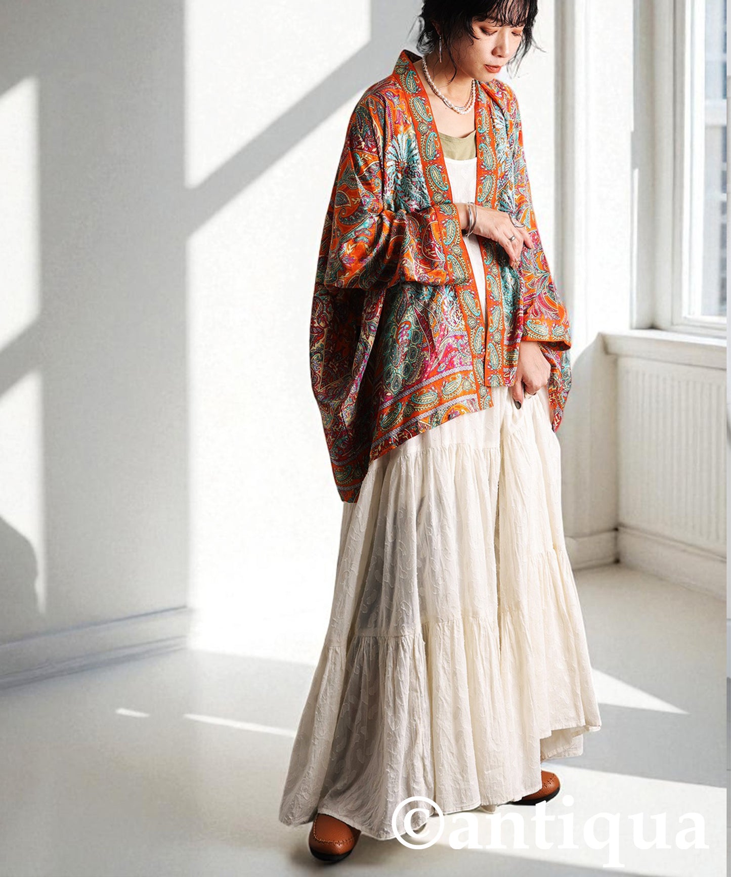 Ethnic Pattern Embroidered Cardigan Ladies