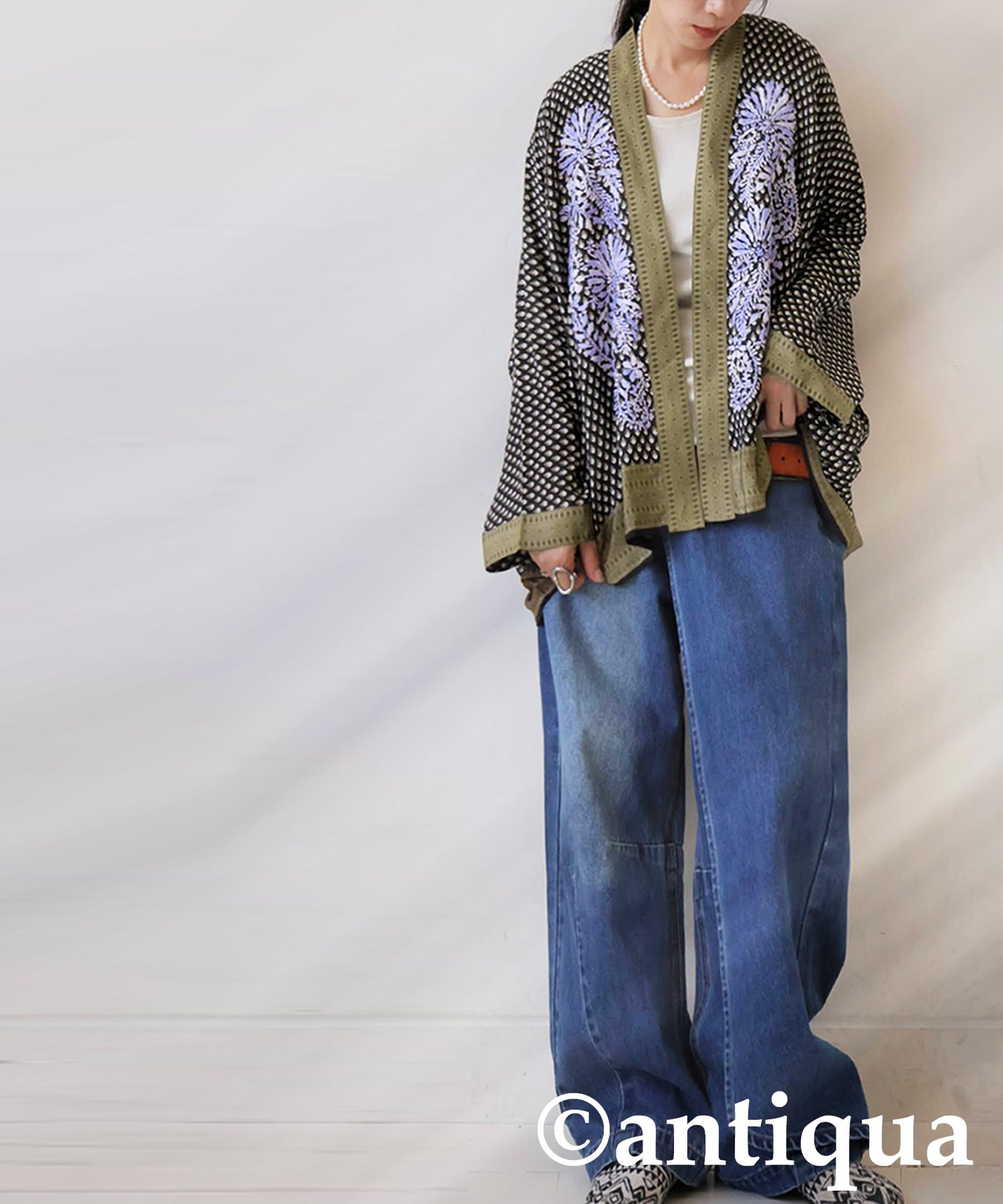 Floral Embroidered Cardigan Ladies