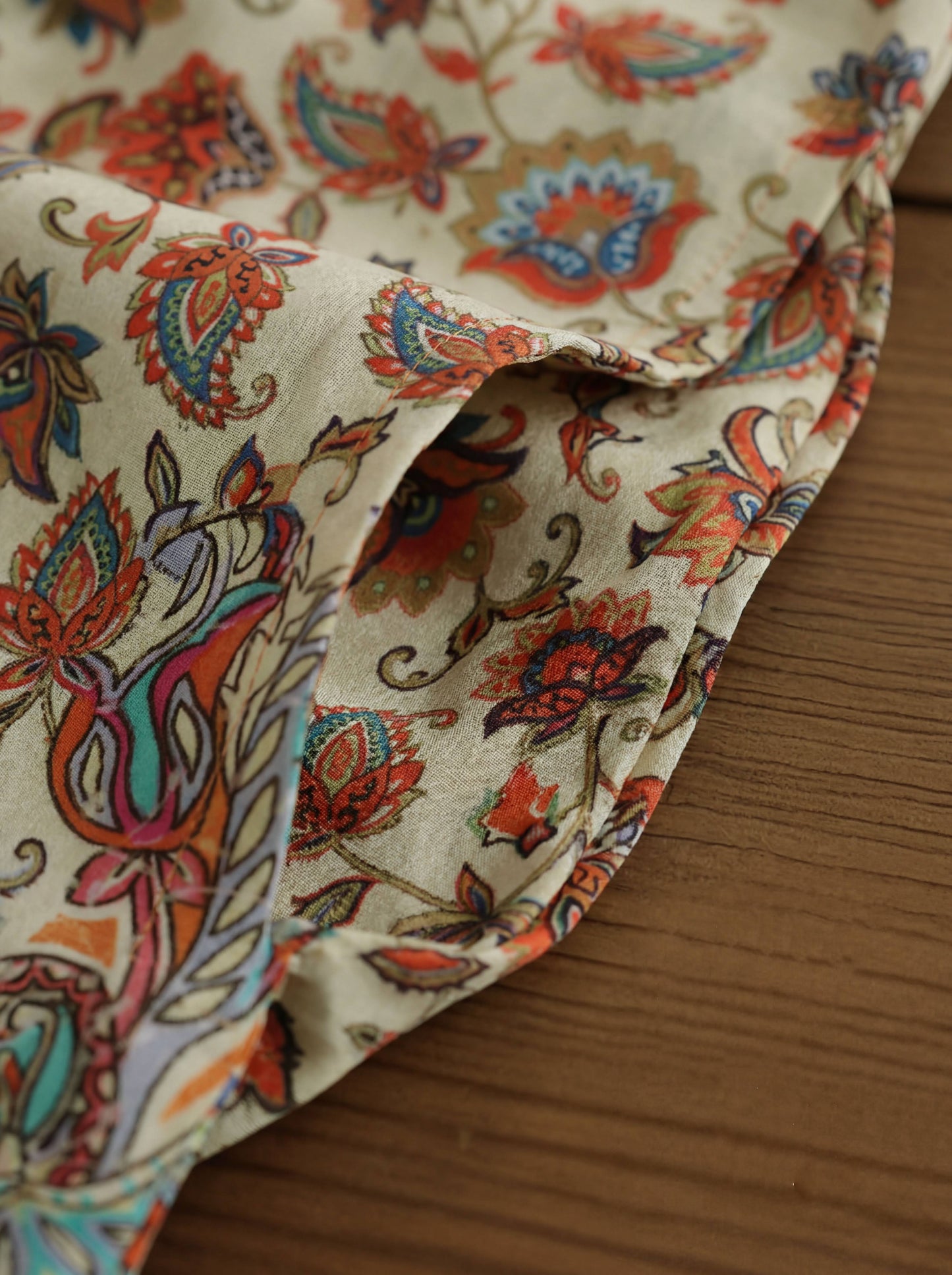 Ethnic print cardigan