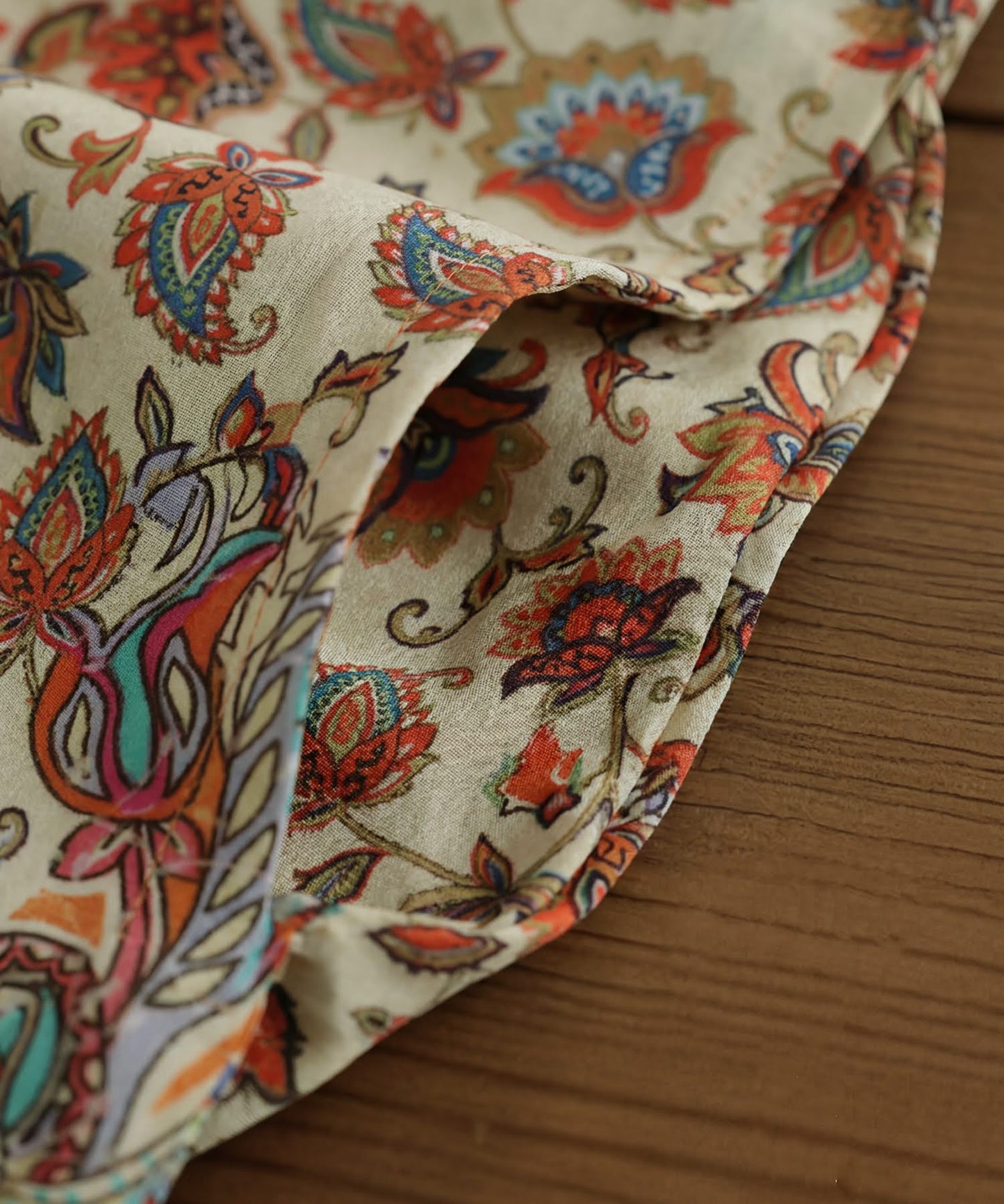 Ethnic print cardigan