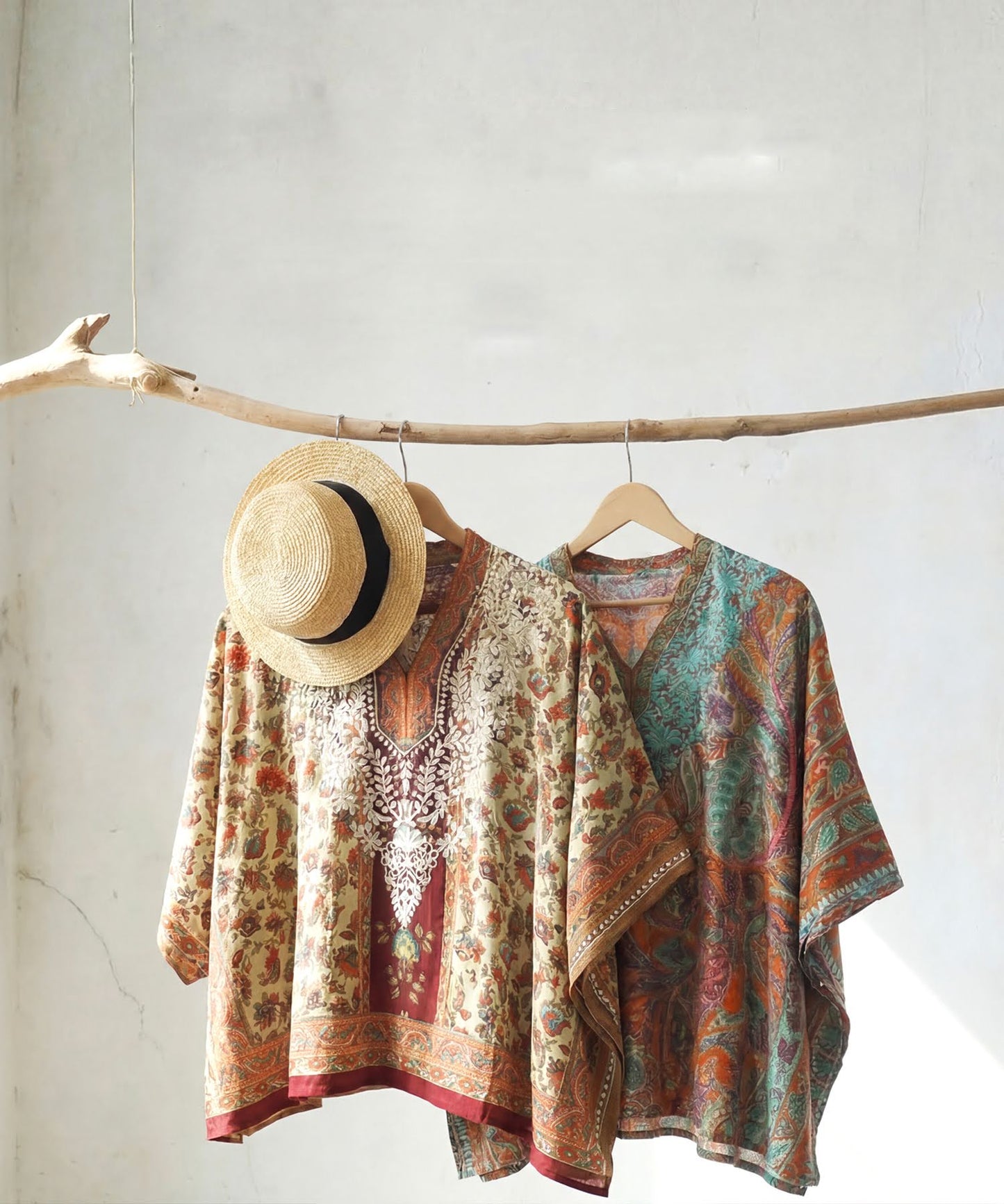 Ethnic print cardigan