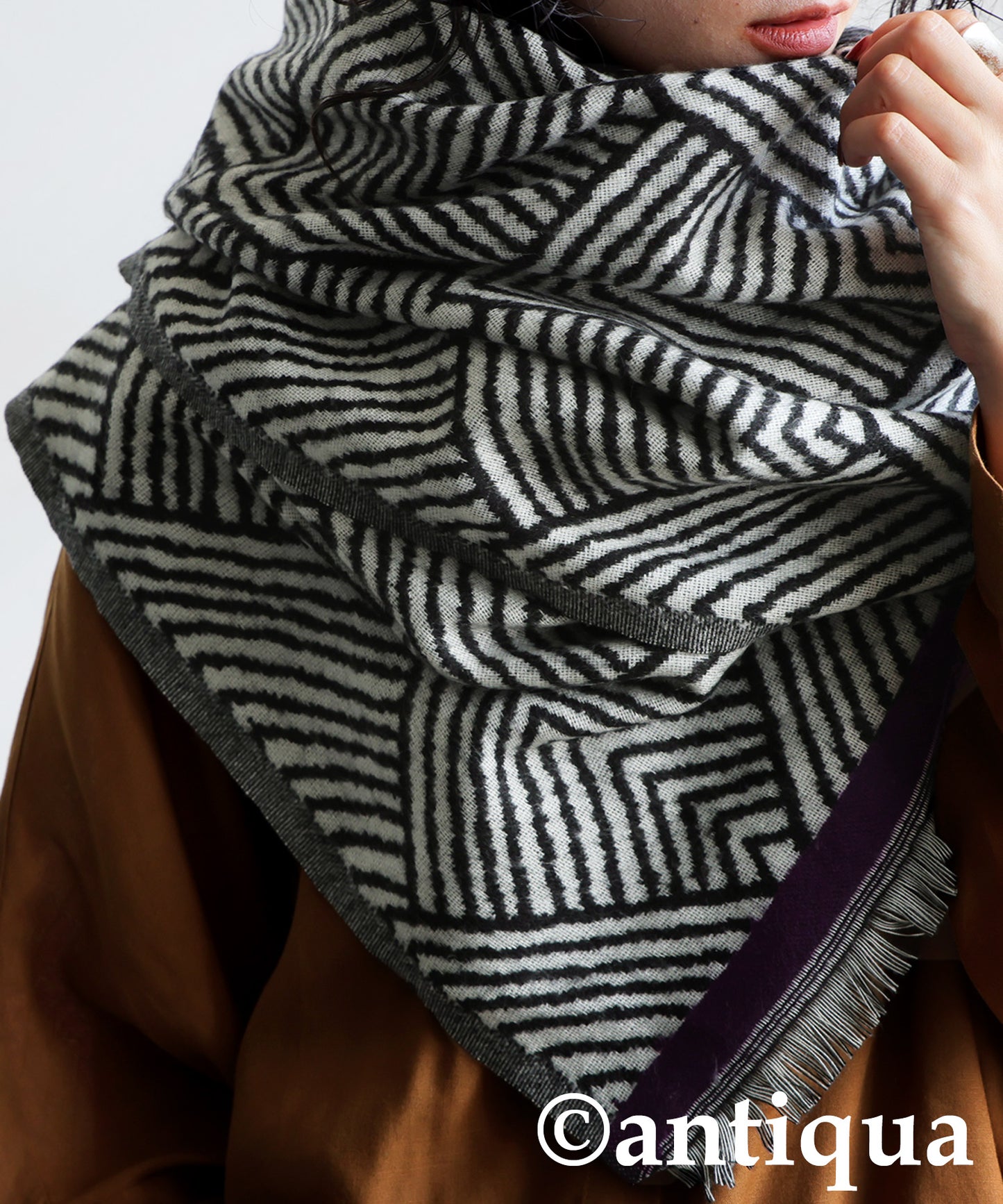 Ethnic Pattern Large Scarf Ladies