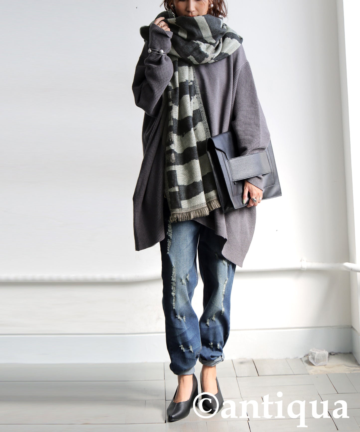 Ethnic Pattern Large Scarf Ladies