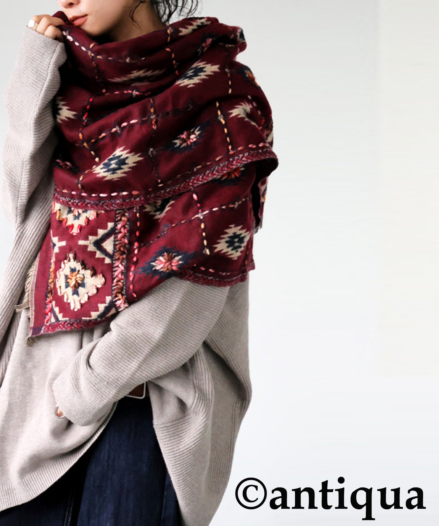 Large Paisley Pattern Scarf Ladies