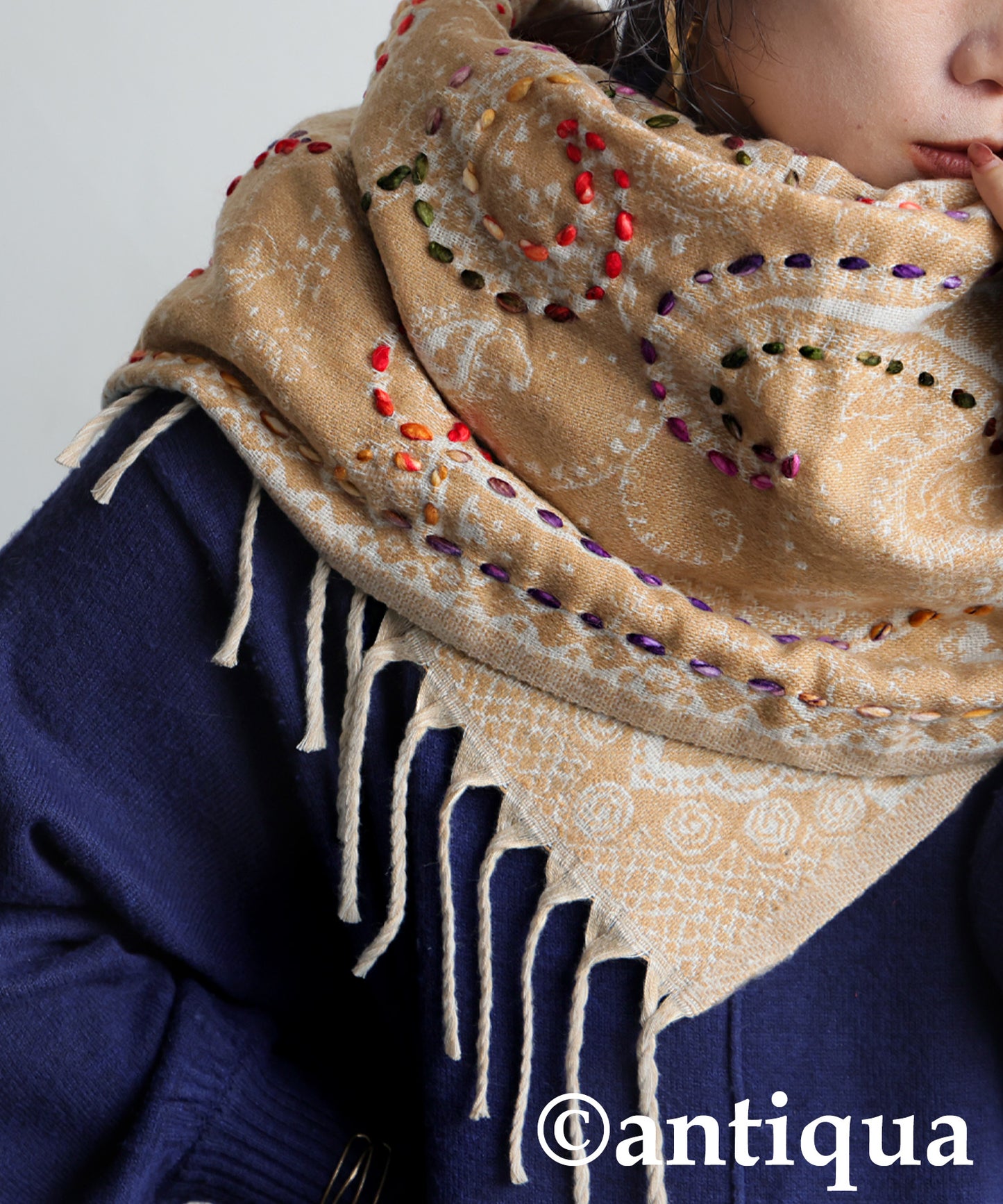 Large Paisley Pattern Scarf Ladies