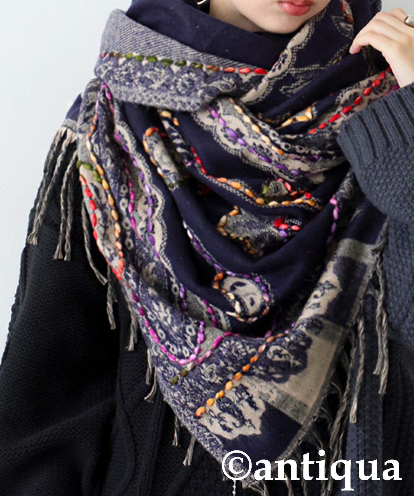 Large Paisley Pattern Scarf Ladies