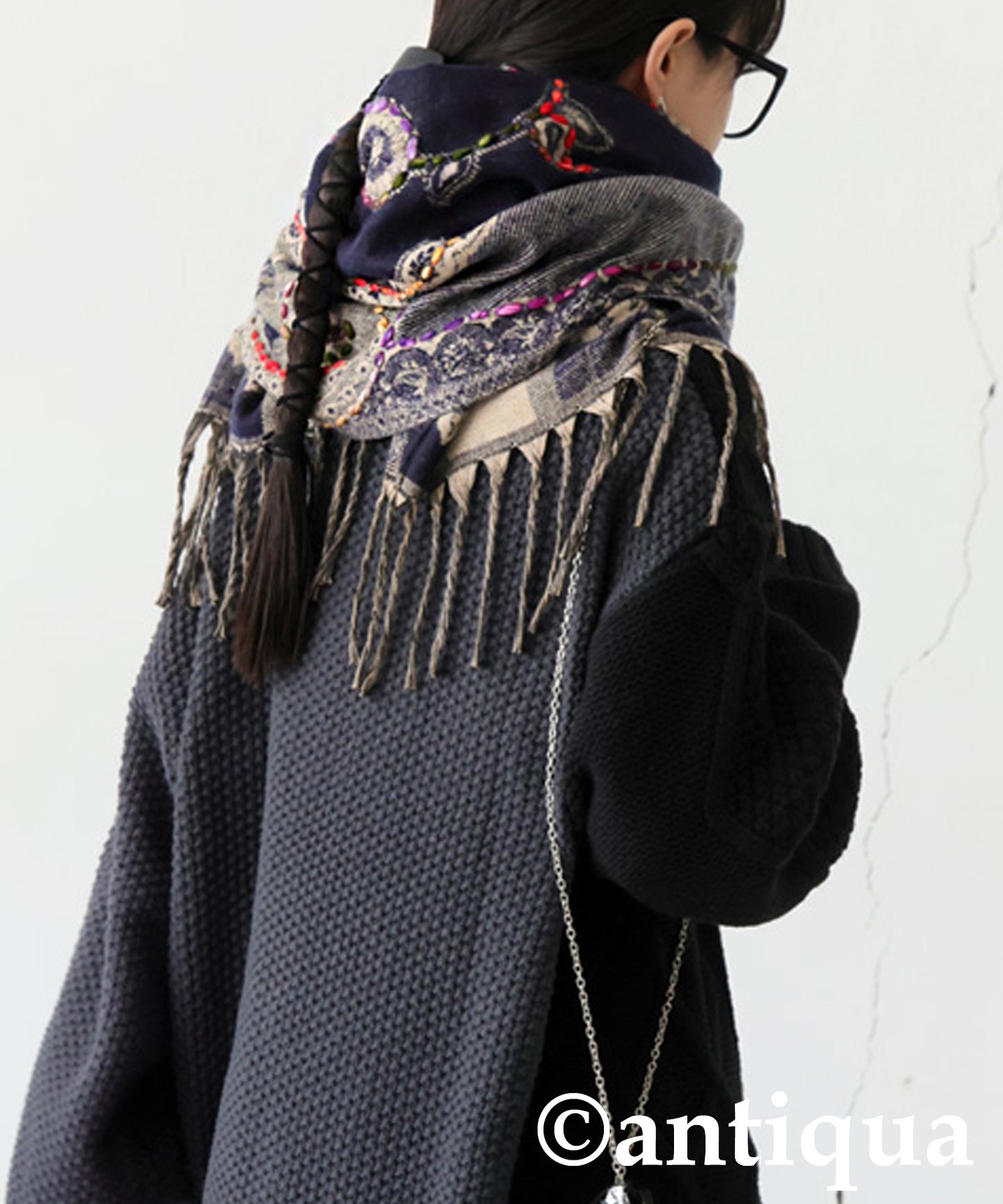 Large Paisley Pattern Scarf Ladies