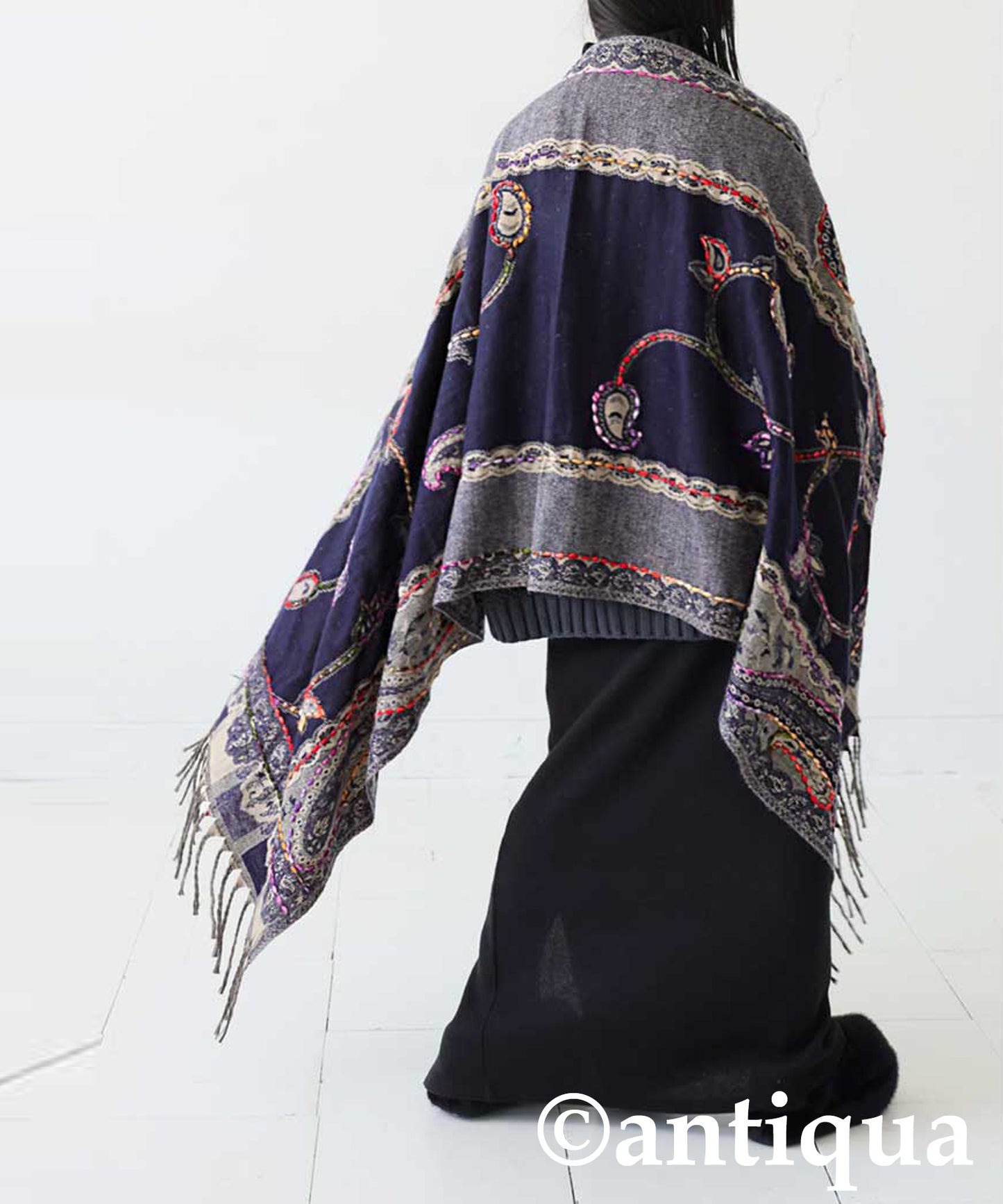 Large Paisley Pattern Scarf Ladies