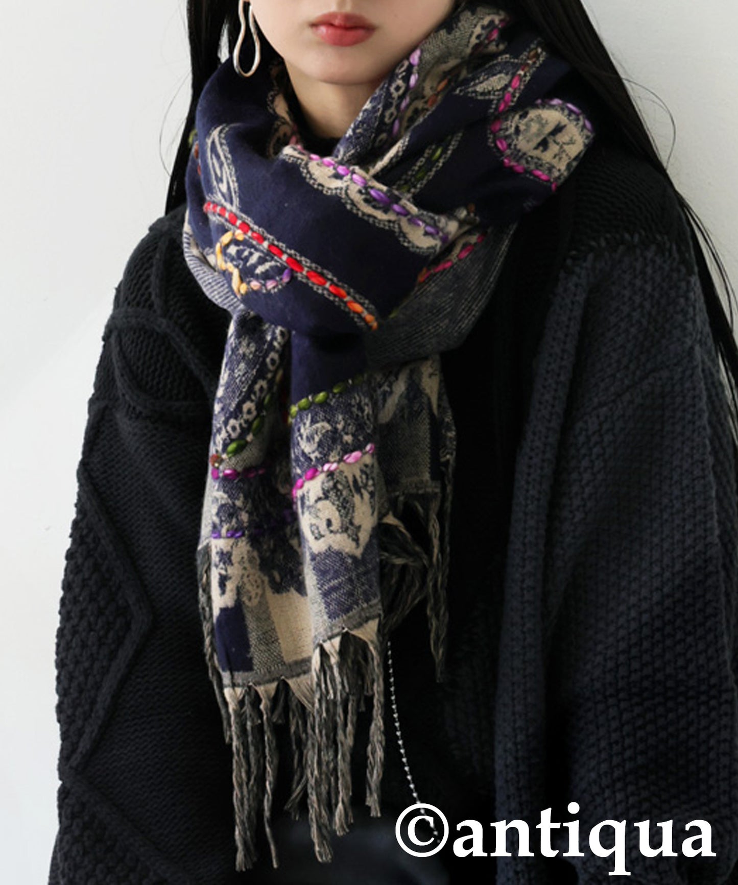 Large Paisley Pattern Scarf Ladies