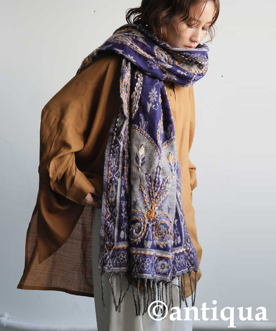 Large Paisley Pattern Scarf Ladies