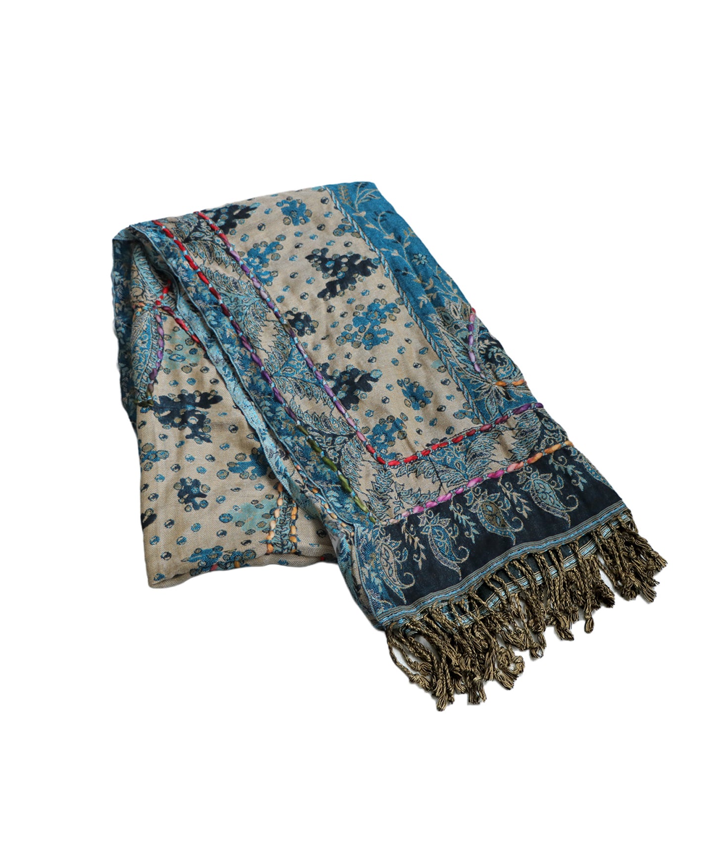 Ethnic Pattern Embroidered Large Stole Ladies