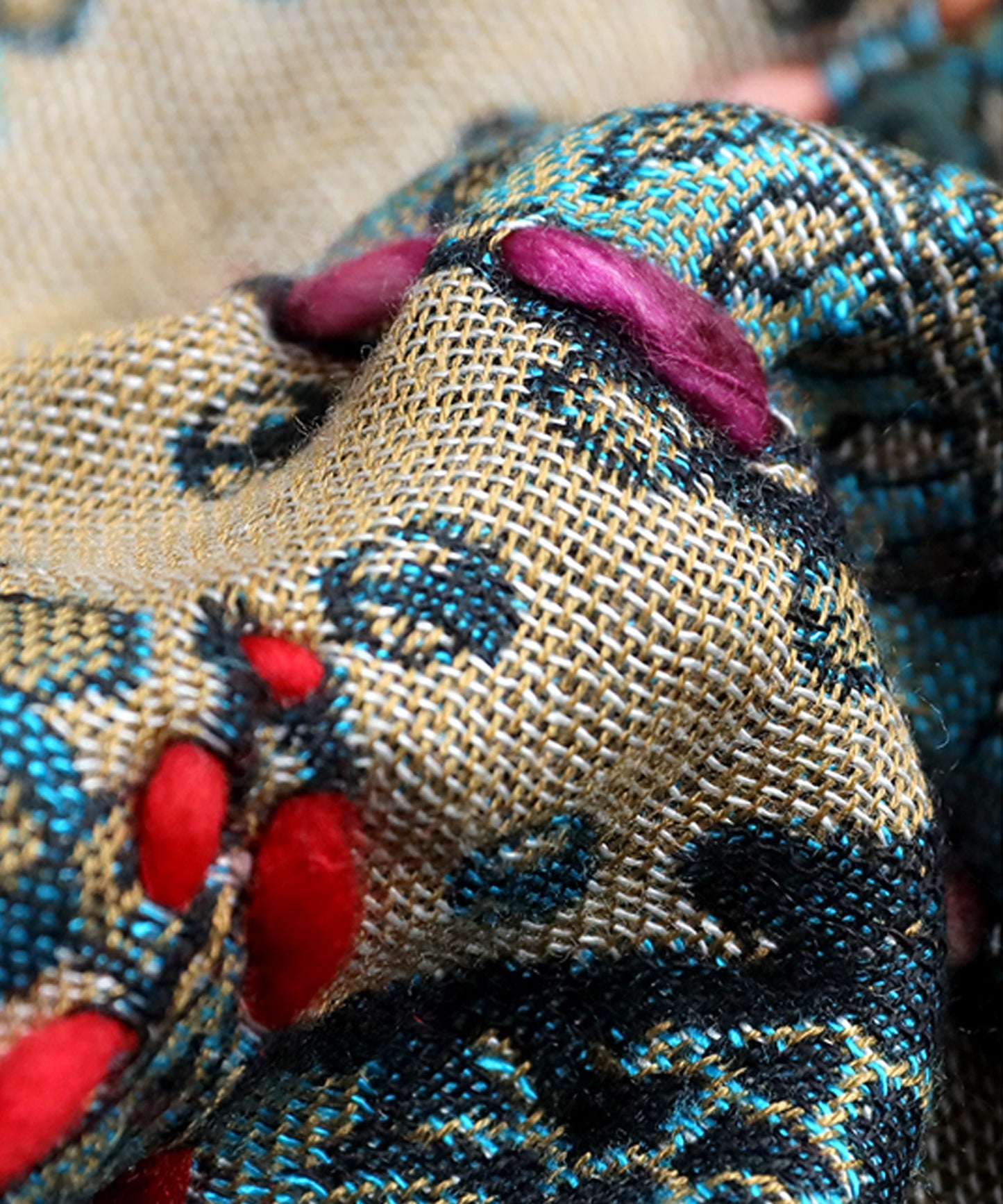 Ethnic Pattern Embroidered Large Stole Ladies