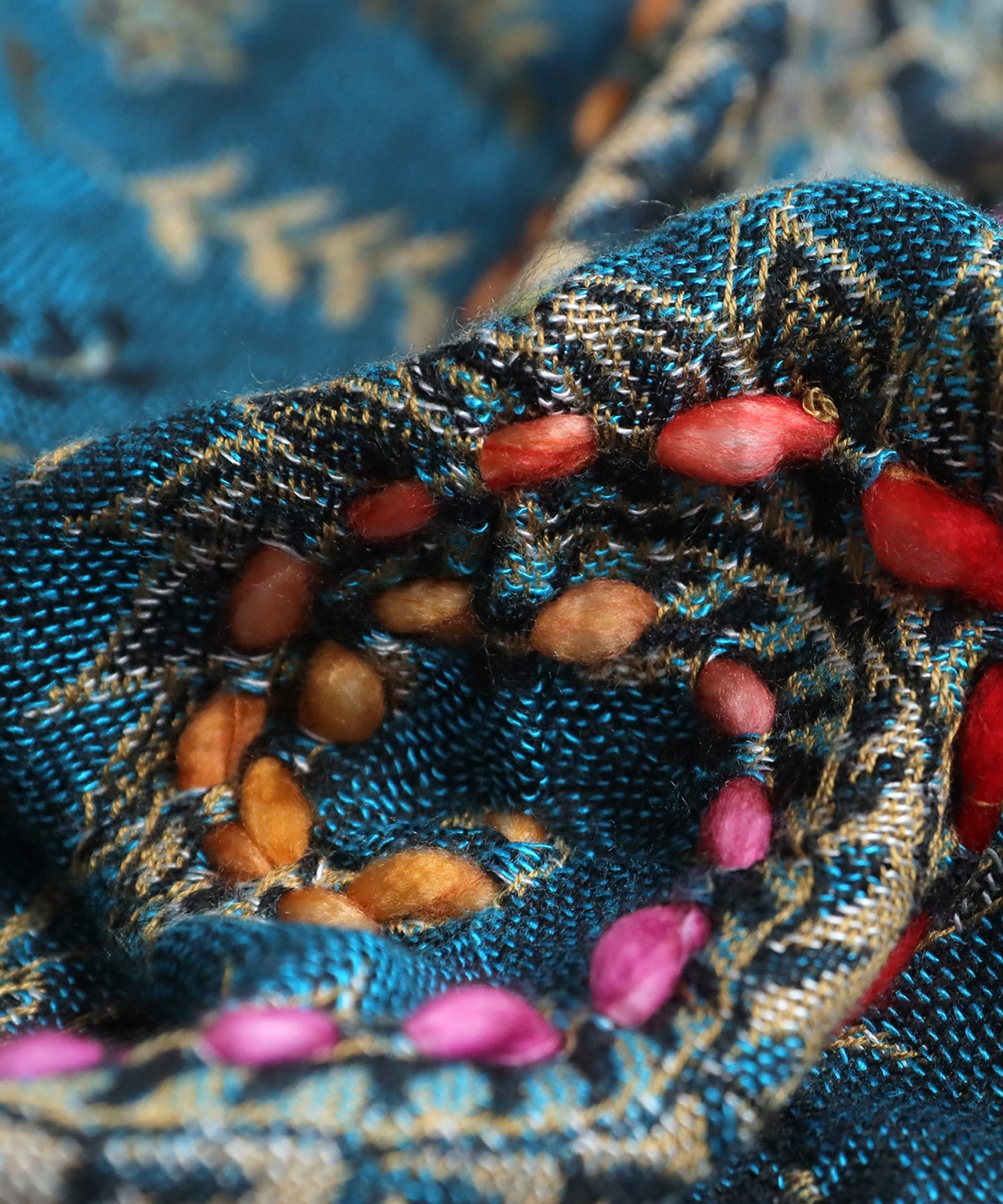 Ethnic Pattern Embroidered Large Stole Ladies