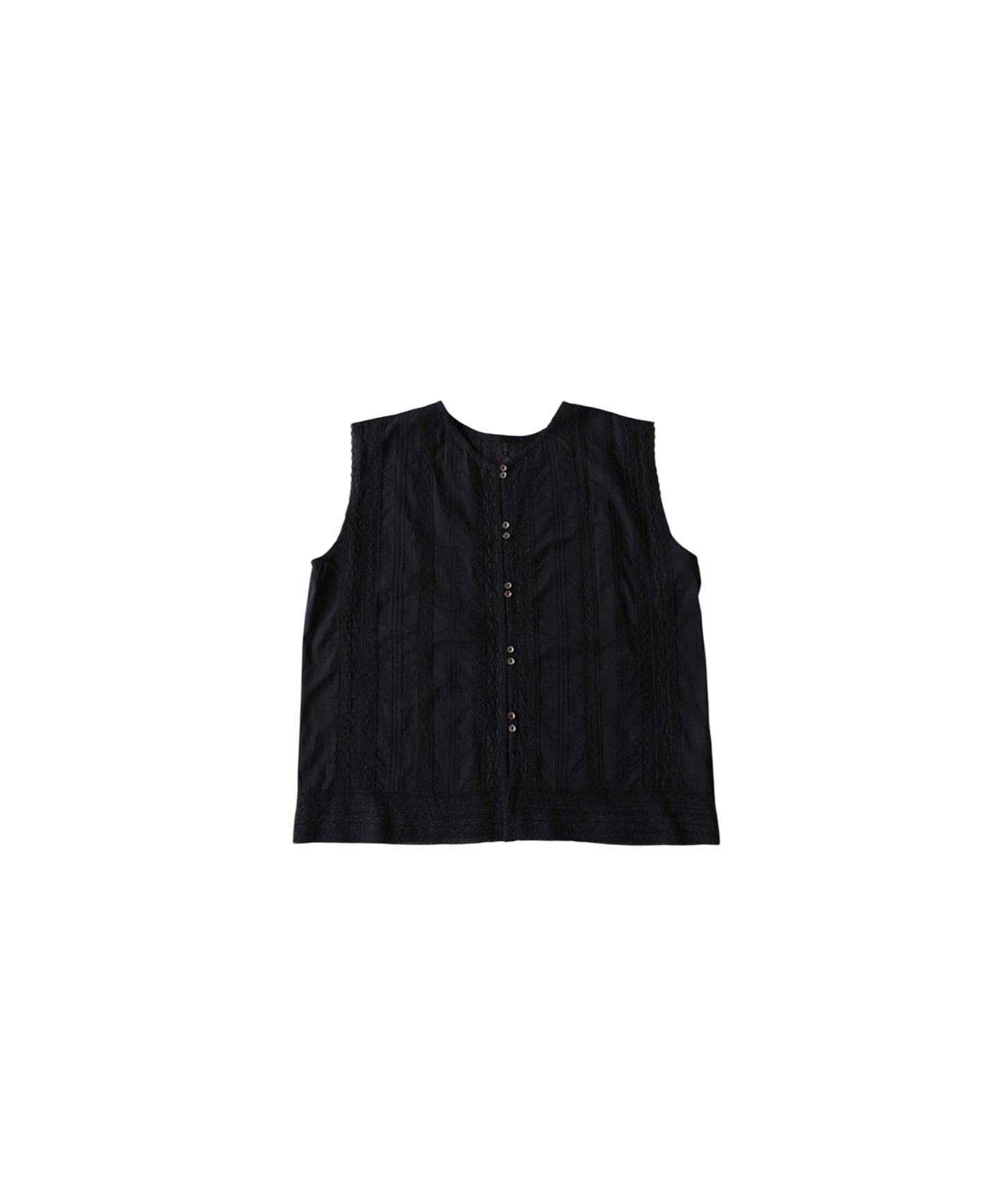 Sleeveless Lace 100% Cotton Tank Ladies