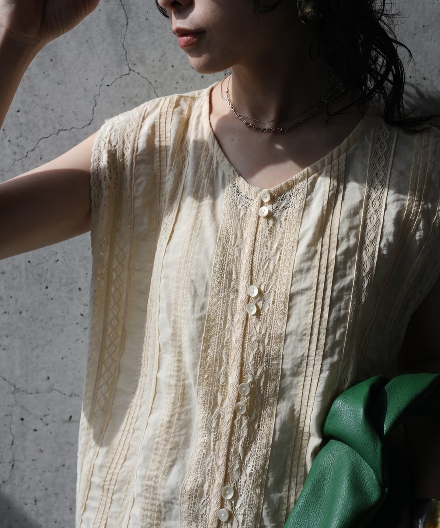Sleeveless Lace 100% Cotton Tank Ladies