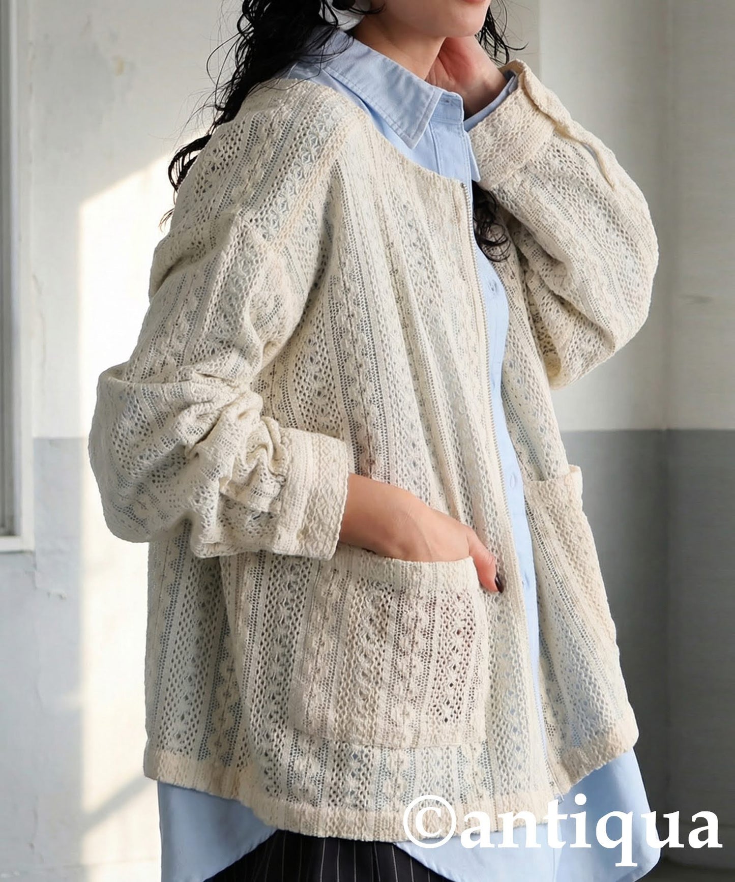 All-Lace Blouson Ladies