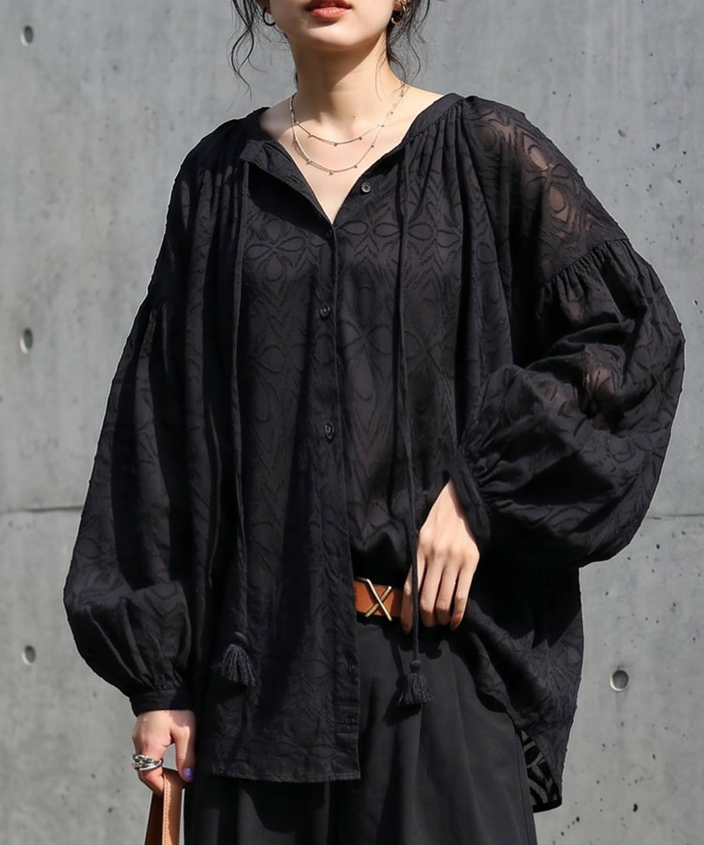 Dobby Weave 100% Cotton Blouse Ladies