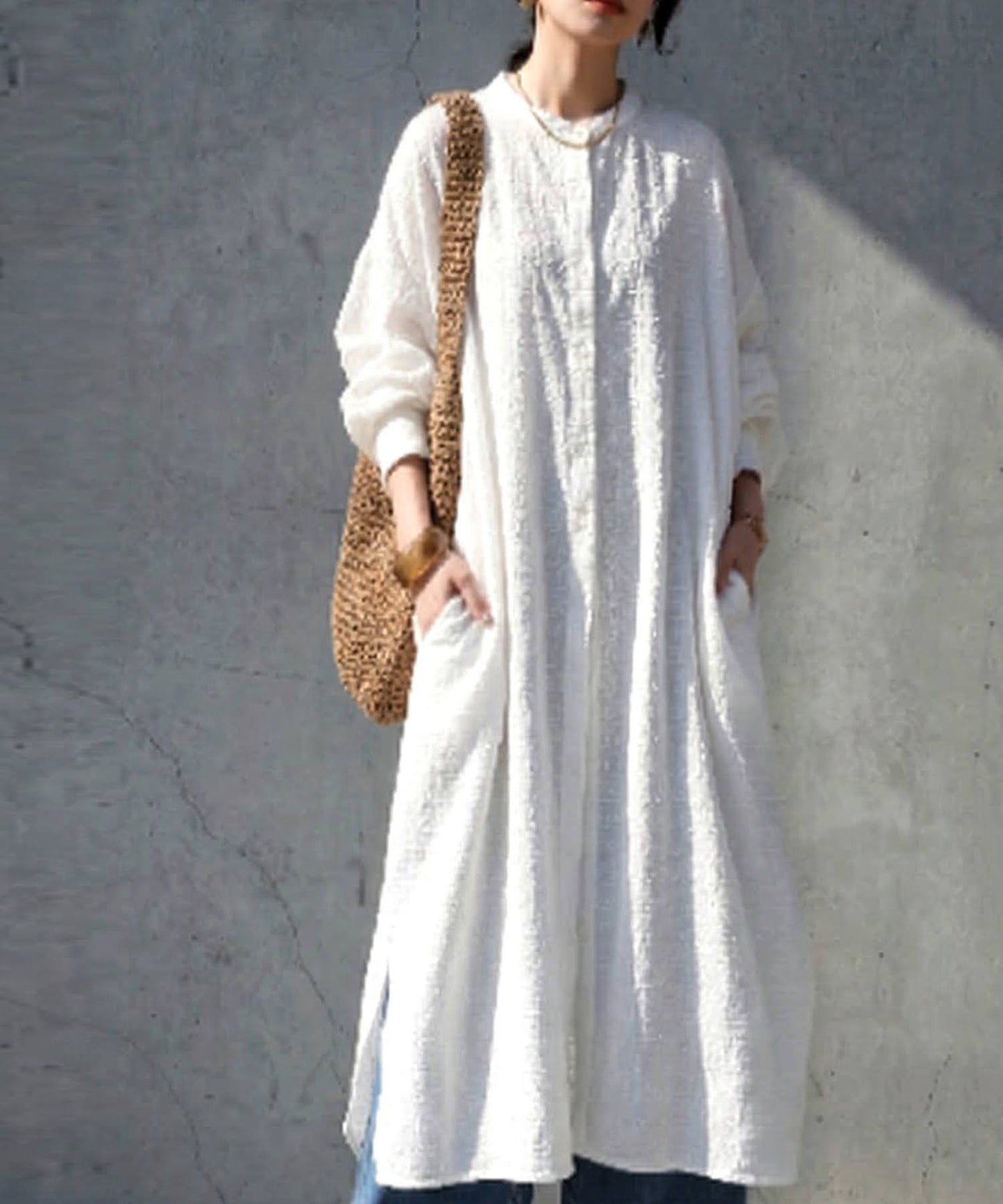 100% Cotton Indian Cotton Shirt Dress Ladies