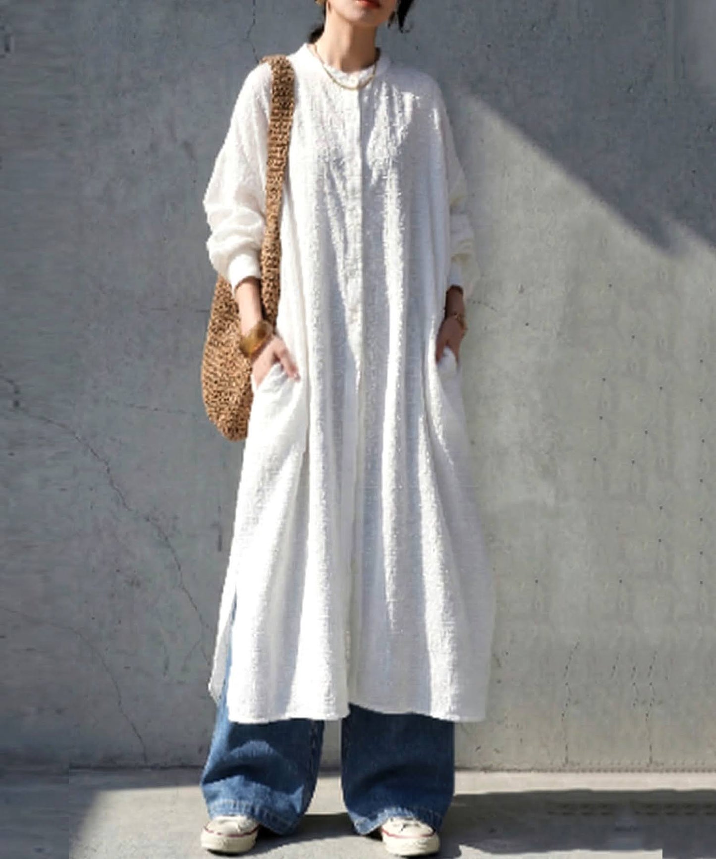 100% Cotton Indian Cotton Shirt Dress Ladies