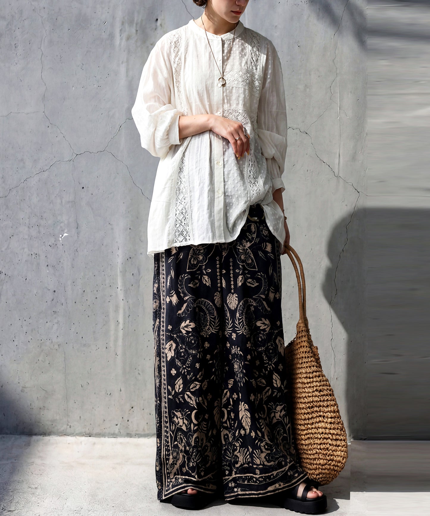Indian Cotton Lace Shirt Ladies