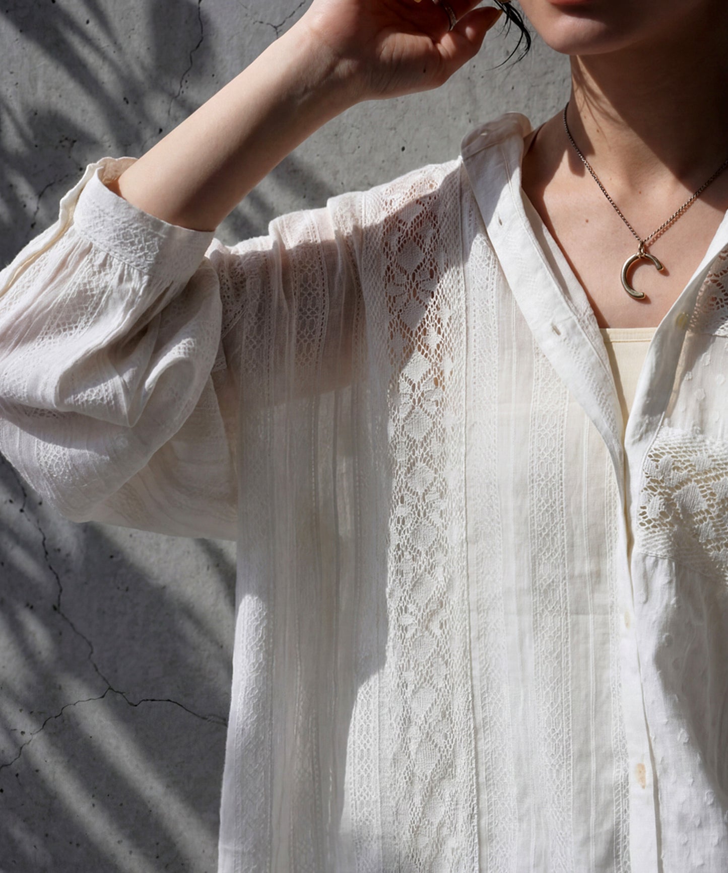 Indian Cotton Lace Shirt Ladies
