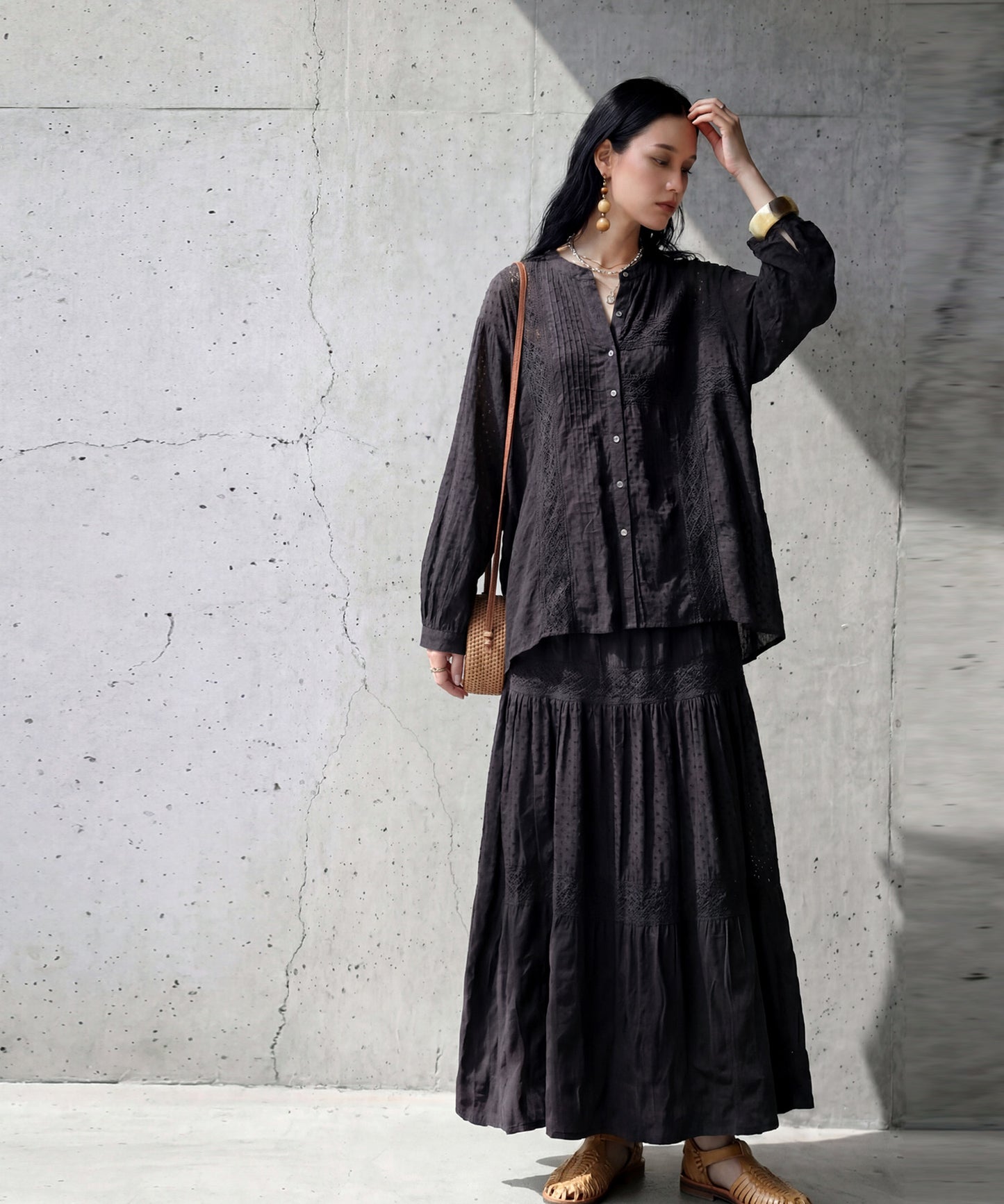 Indian Cotton Lace Shirt Ladies