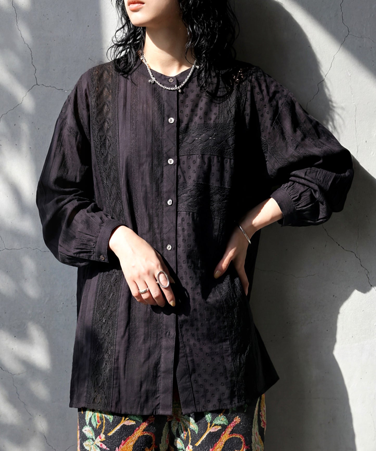 Indian Cotton Lace Shirt Ladies