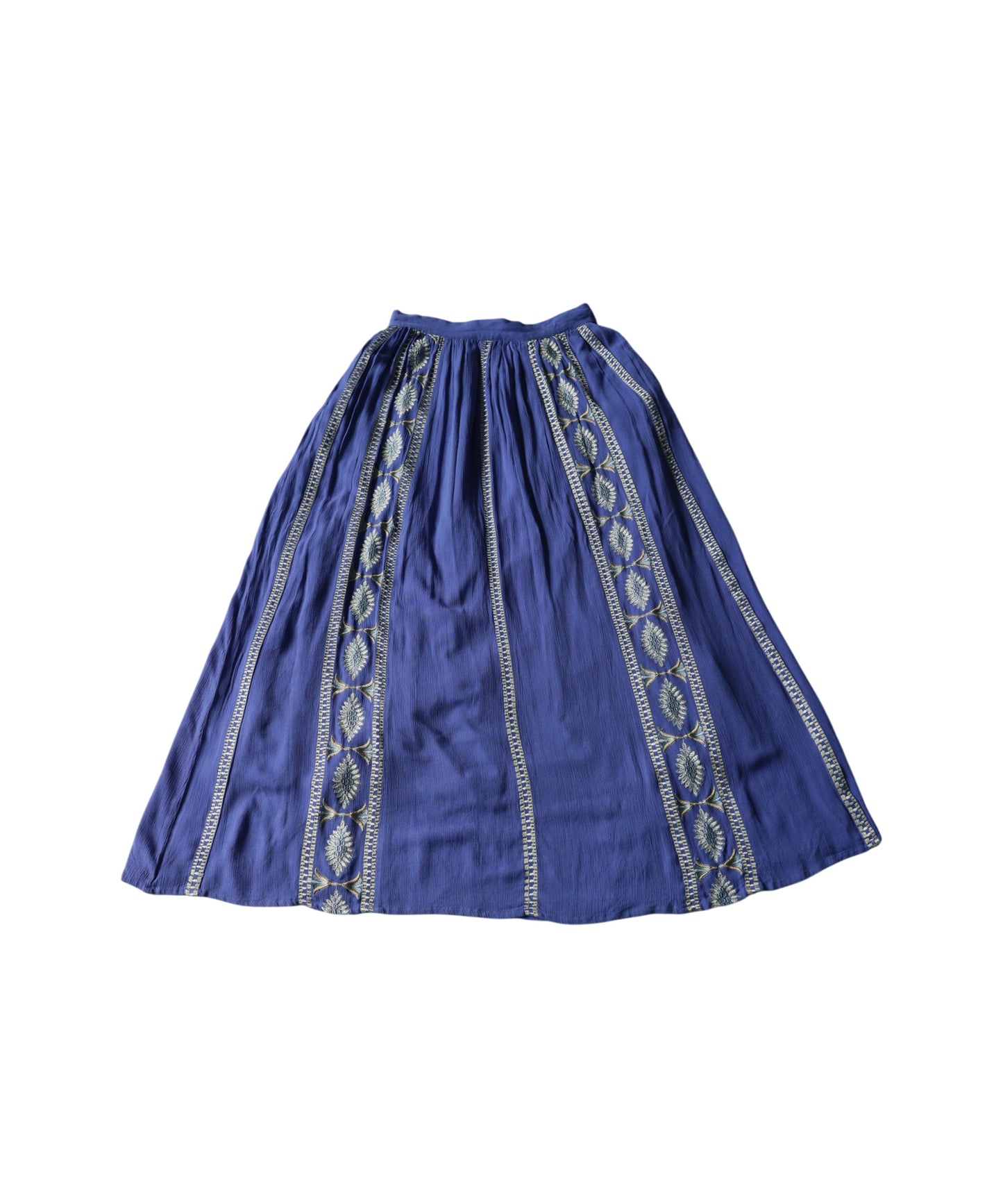 Embroidered Flared Long Skirt Ladies