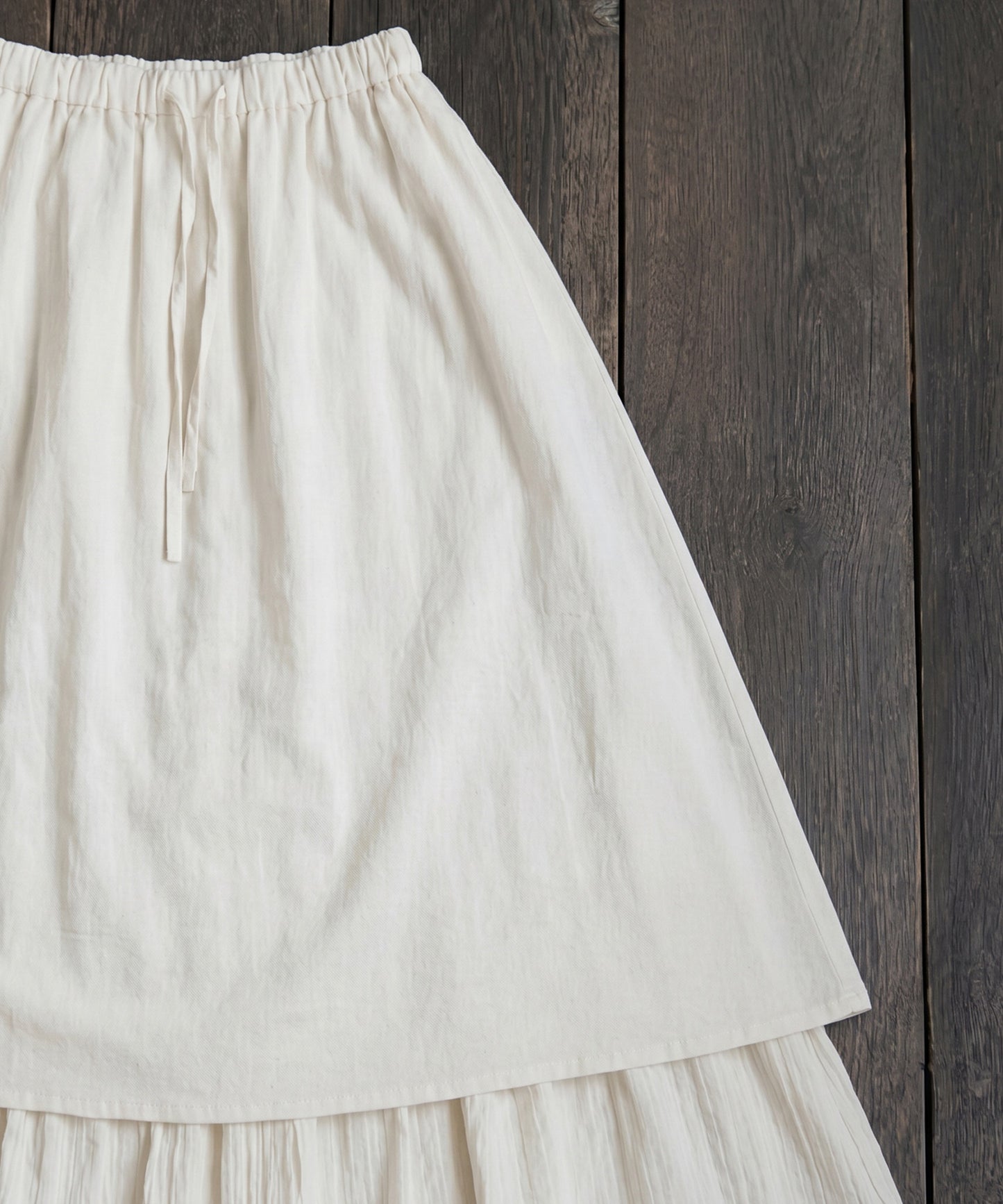 Embroidered Flared Long Skirt Ladies