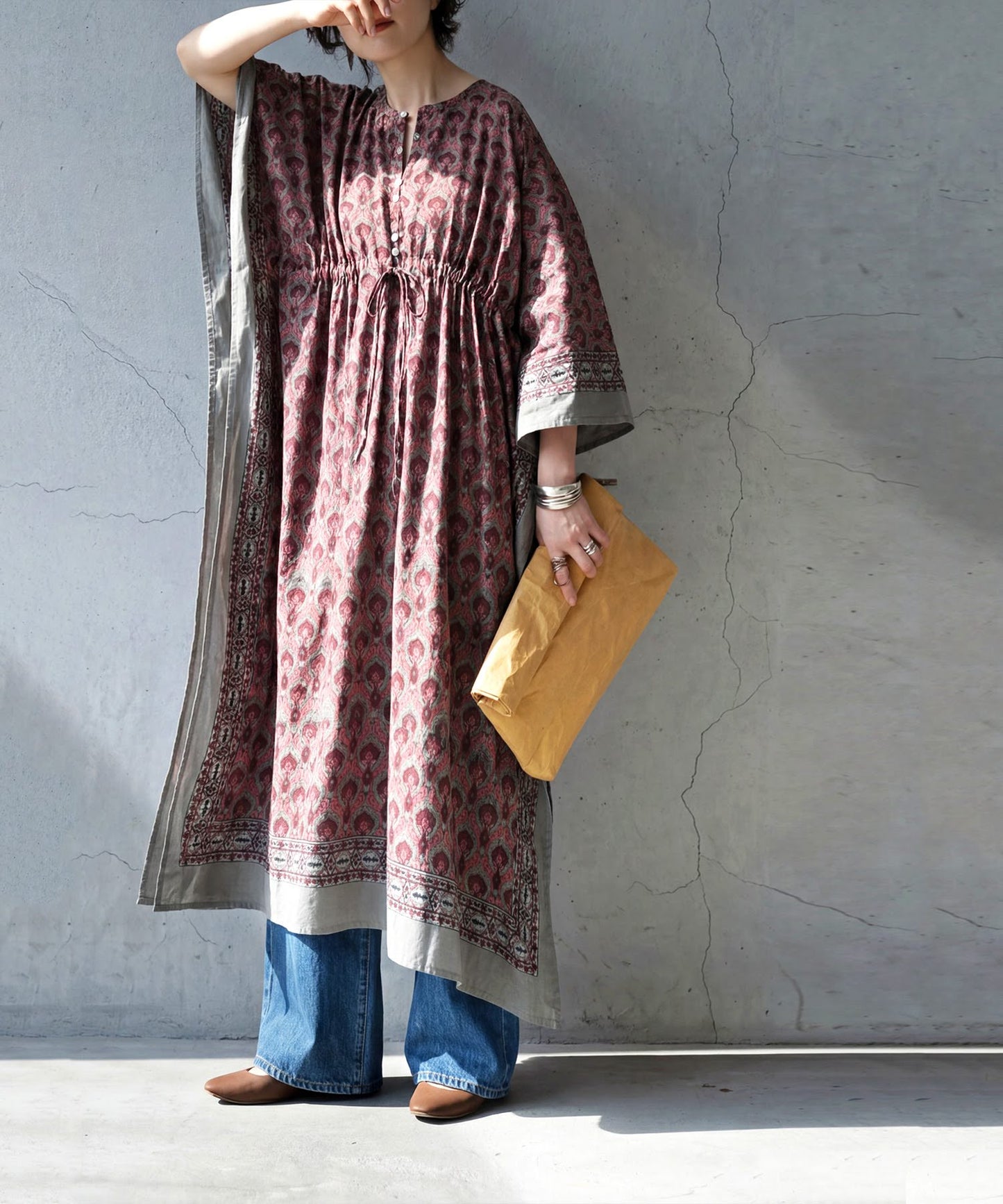 Indian Cotton Caftan Dress Ladies