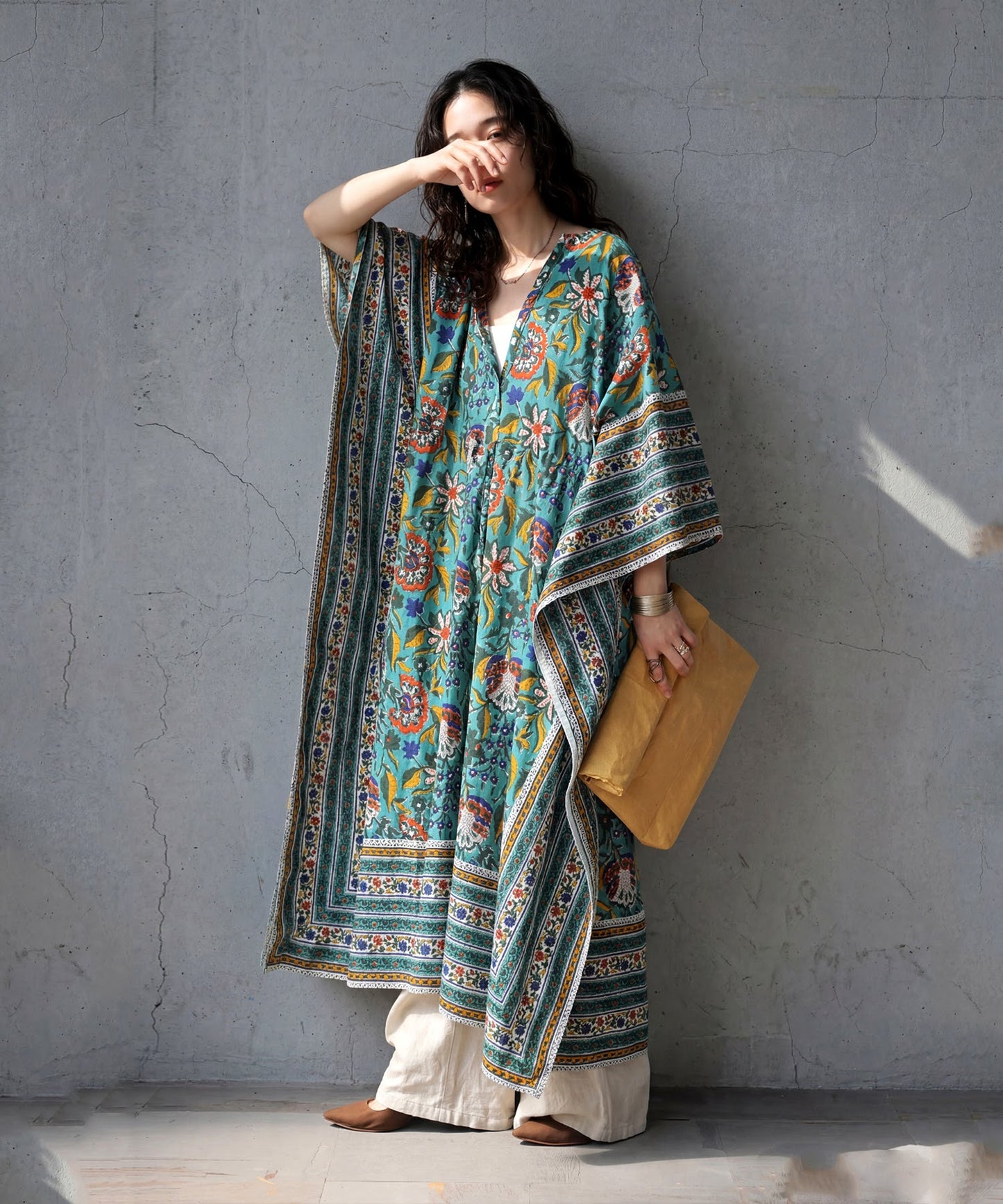Indian Cotton Caftan Dress Ladies