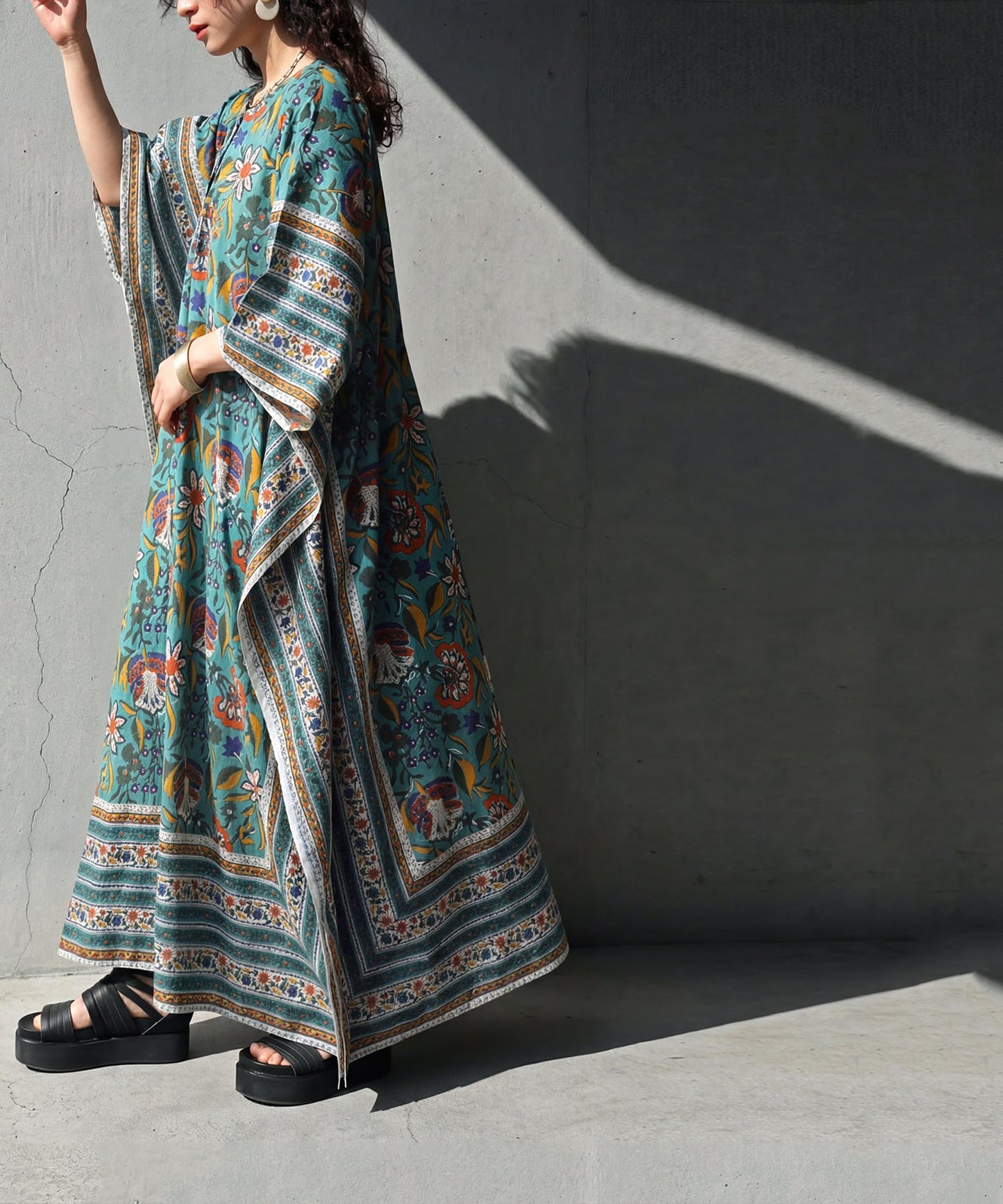 Indian Cotton Caftan Dress Ladies