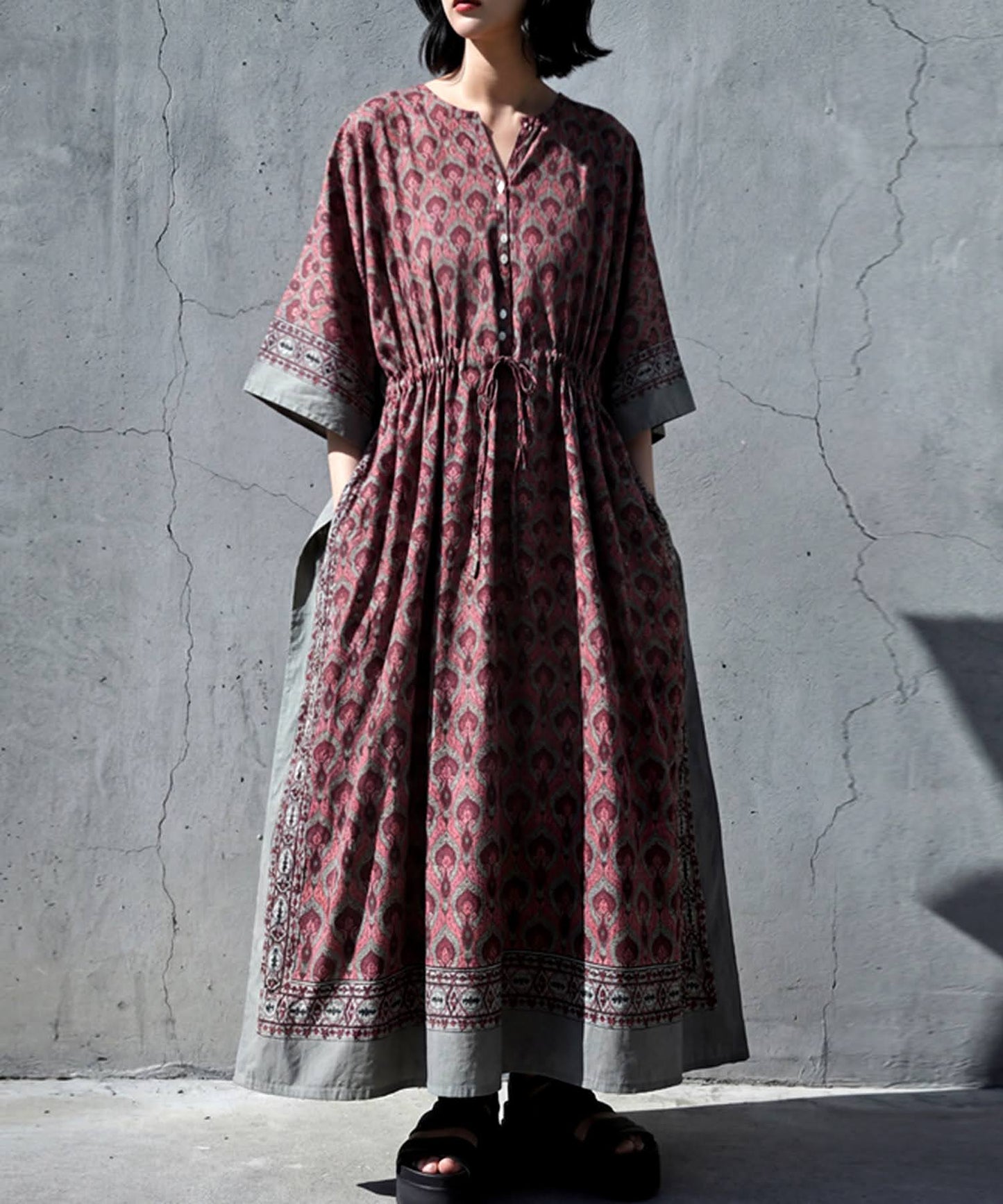 Indian Cotton Caftan Dress Ladies