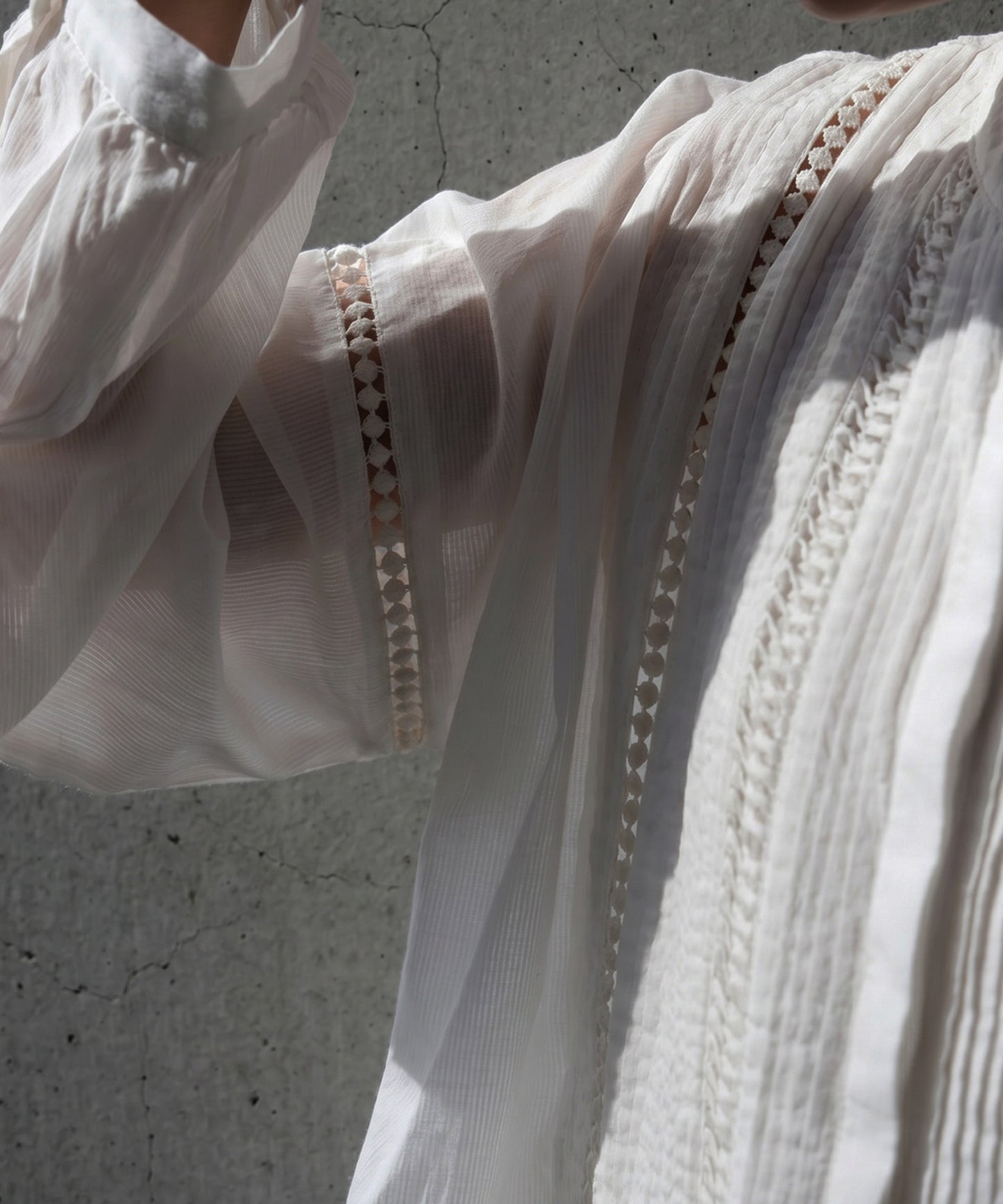 Indian Cotton Band Collar Shirt Ladies