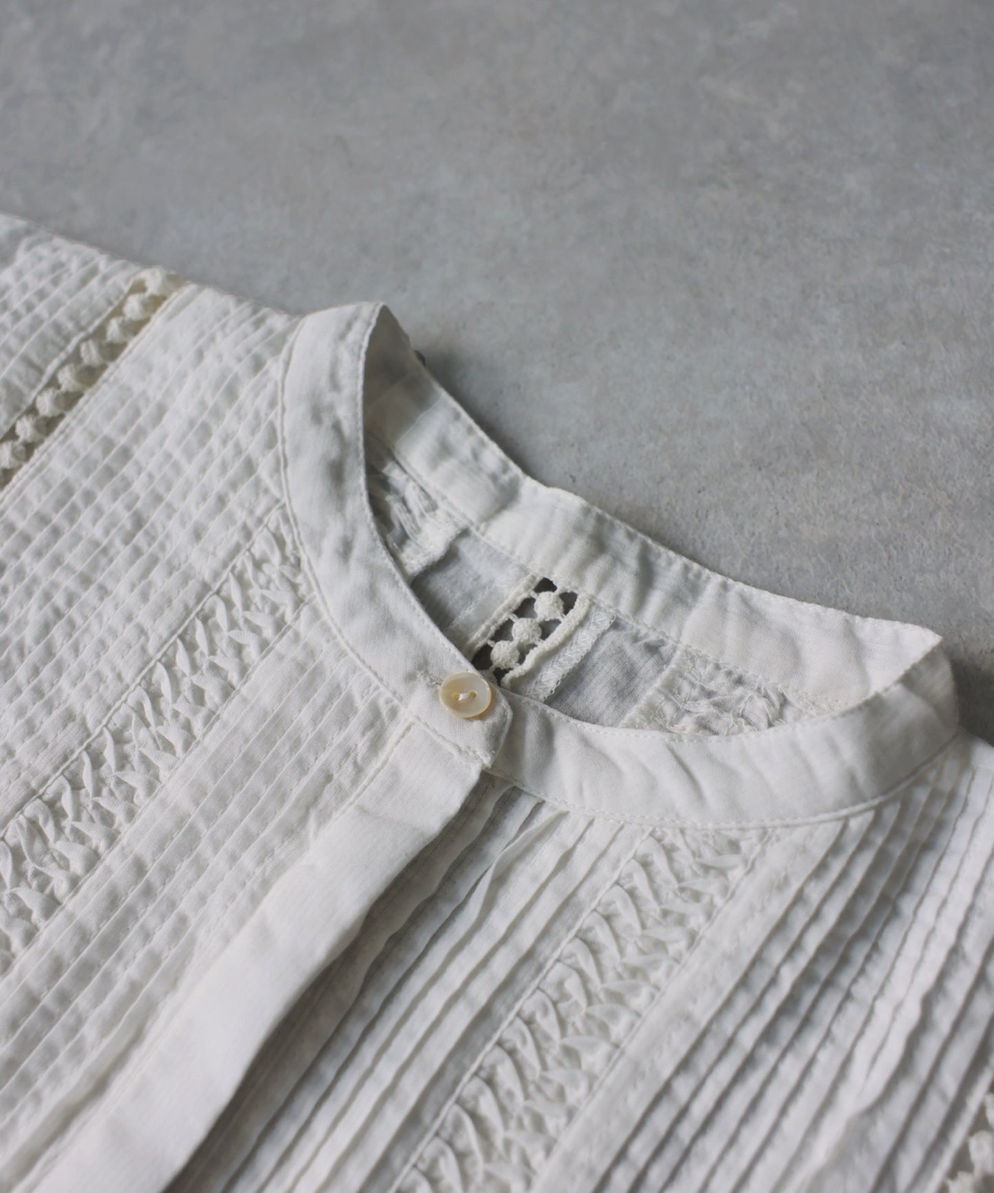 Indian Cotton Band Collar Shirt Ladies
