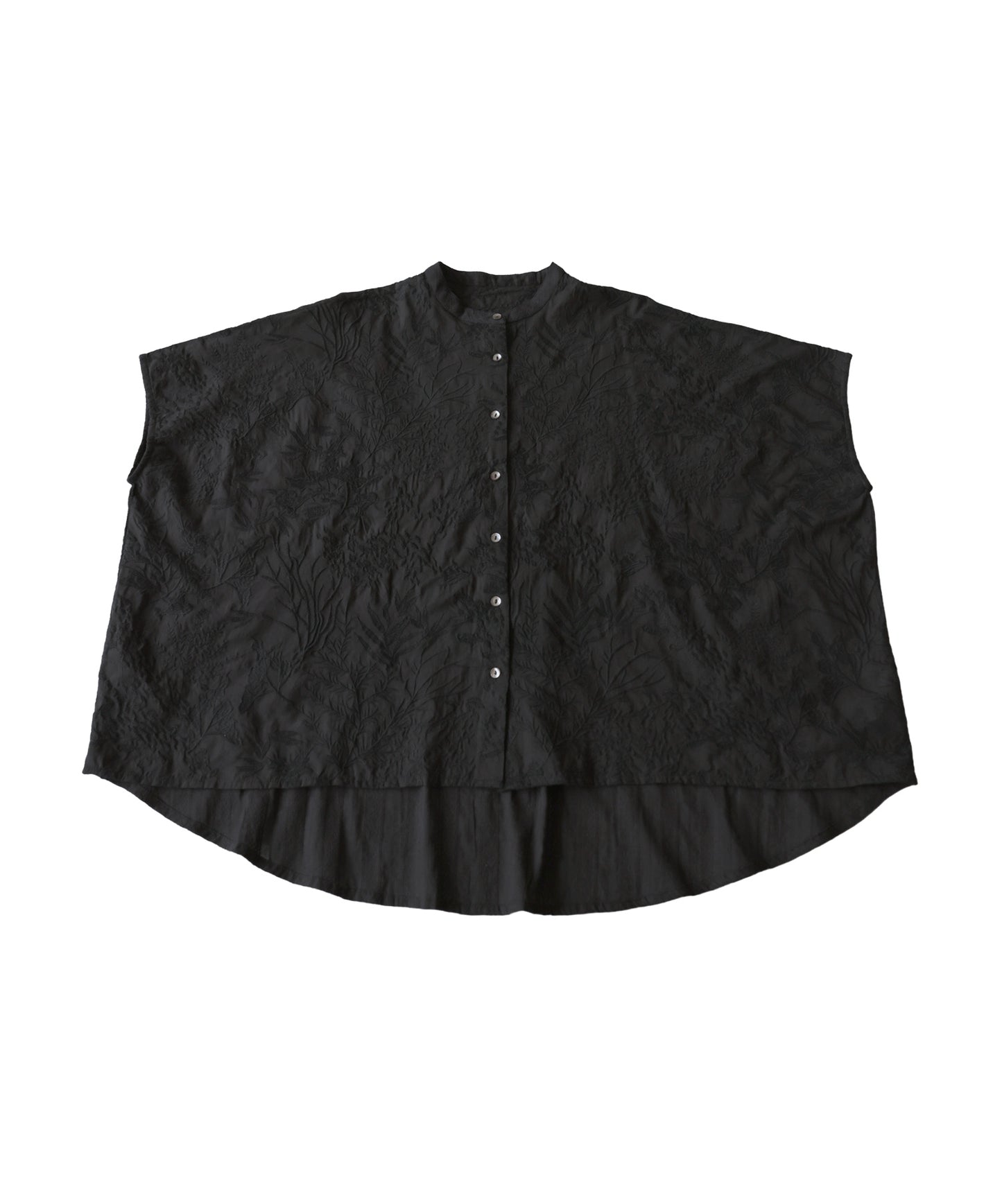 Embroidered Cotton French Sleeve Shirt Ladies