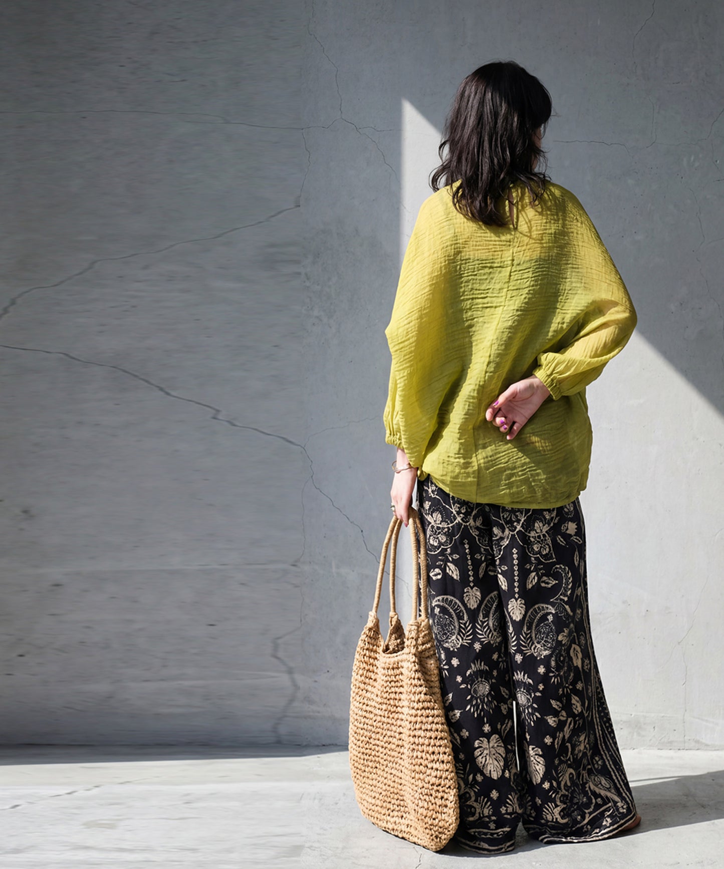 Ethnic Print Wide-Leg Pants Ladies