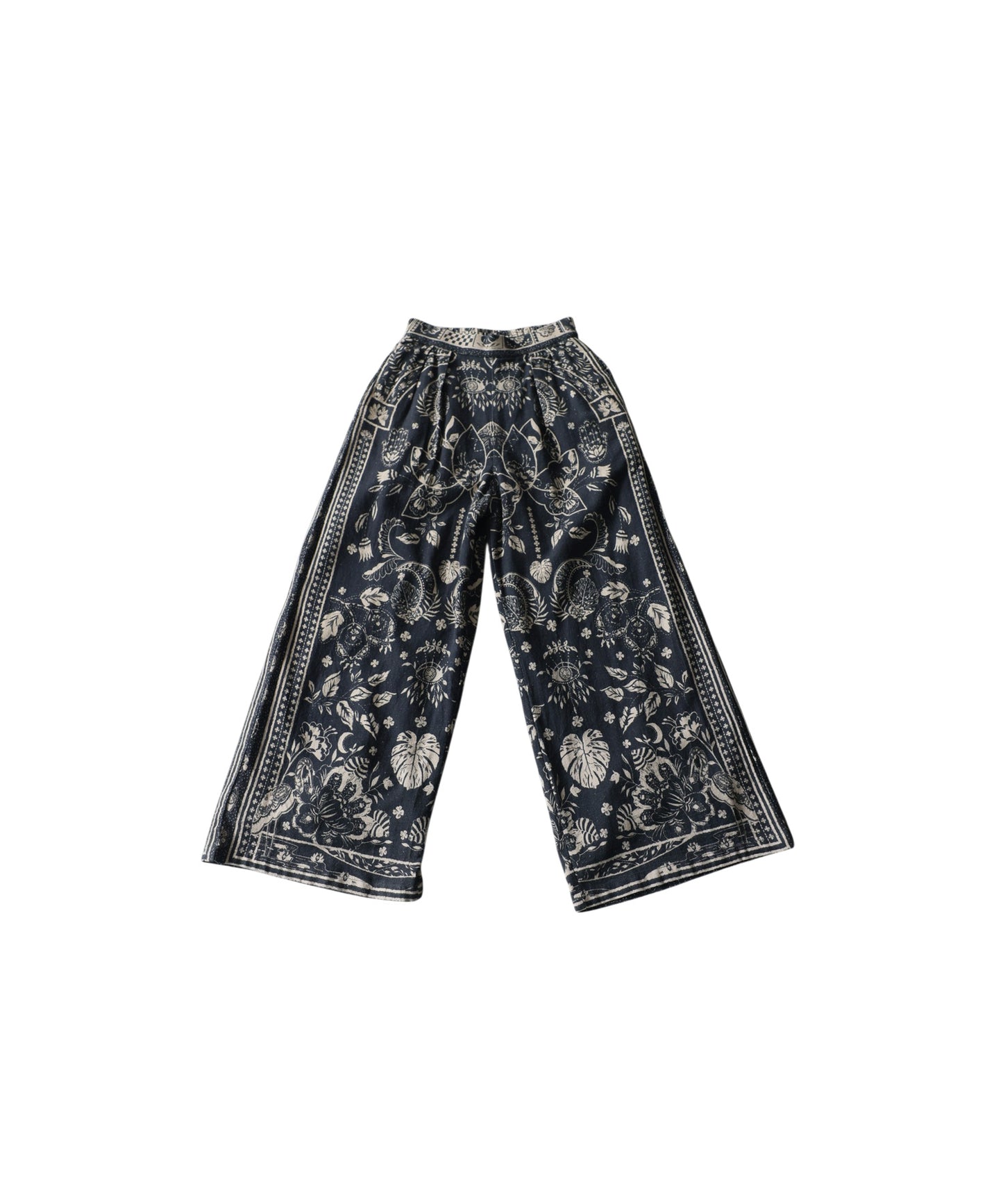 Ethnic Print Wide-Leg Pants Ladies