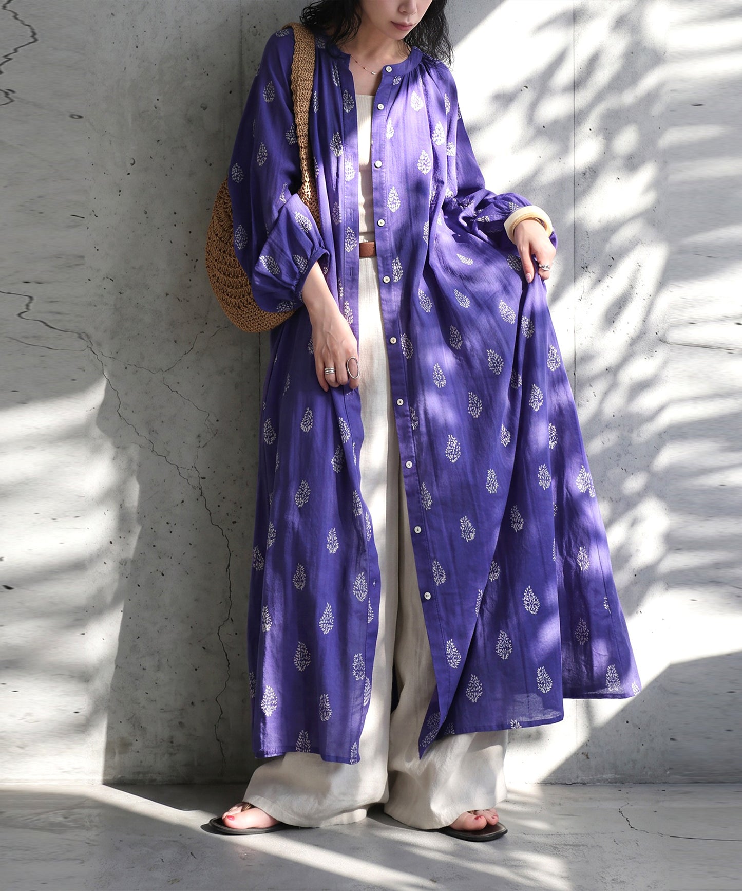 Dobby Weave Long Dress Ladies
