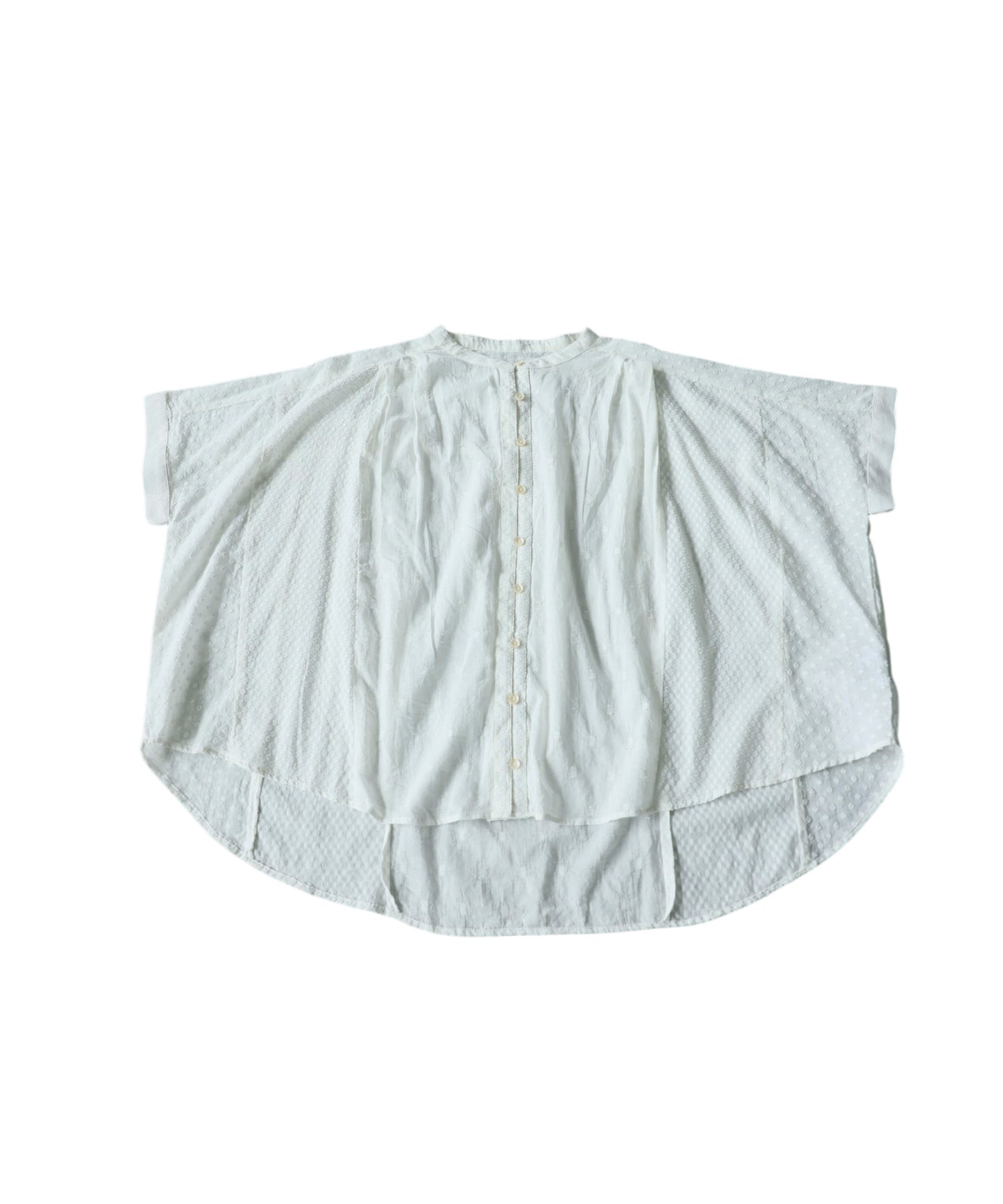 100% Cotton Dobby Weave Blouse Ladies