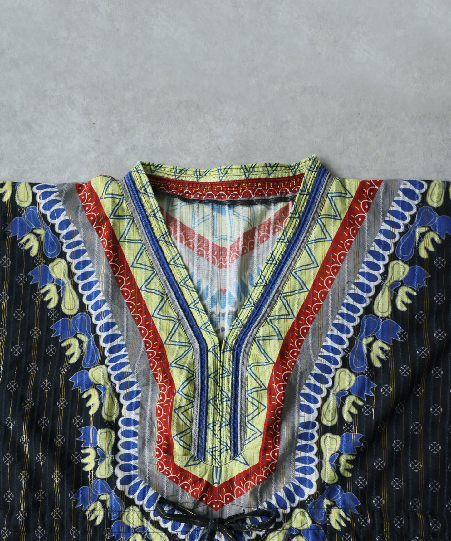 African Print, 100% Cotton, Kanga-Style Print Caftan Dress Ladies