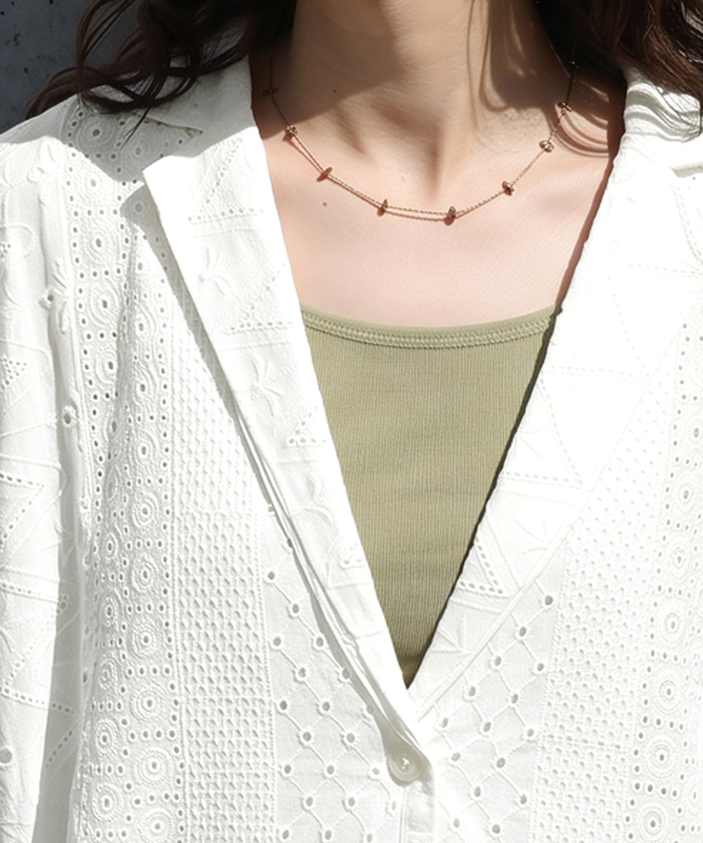 Indian Cotton Lace Shirt Jacket Ladies