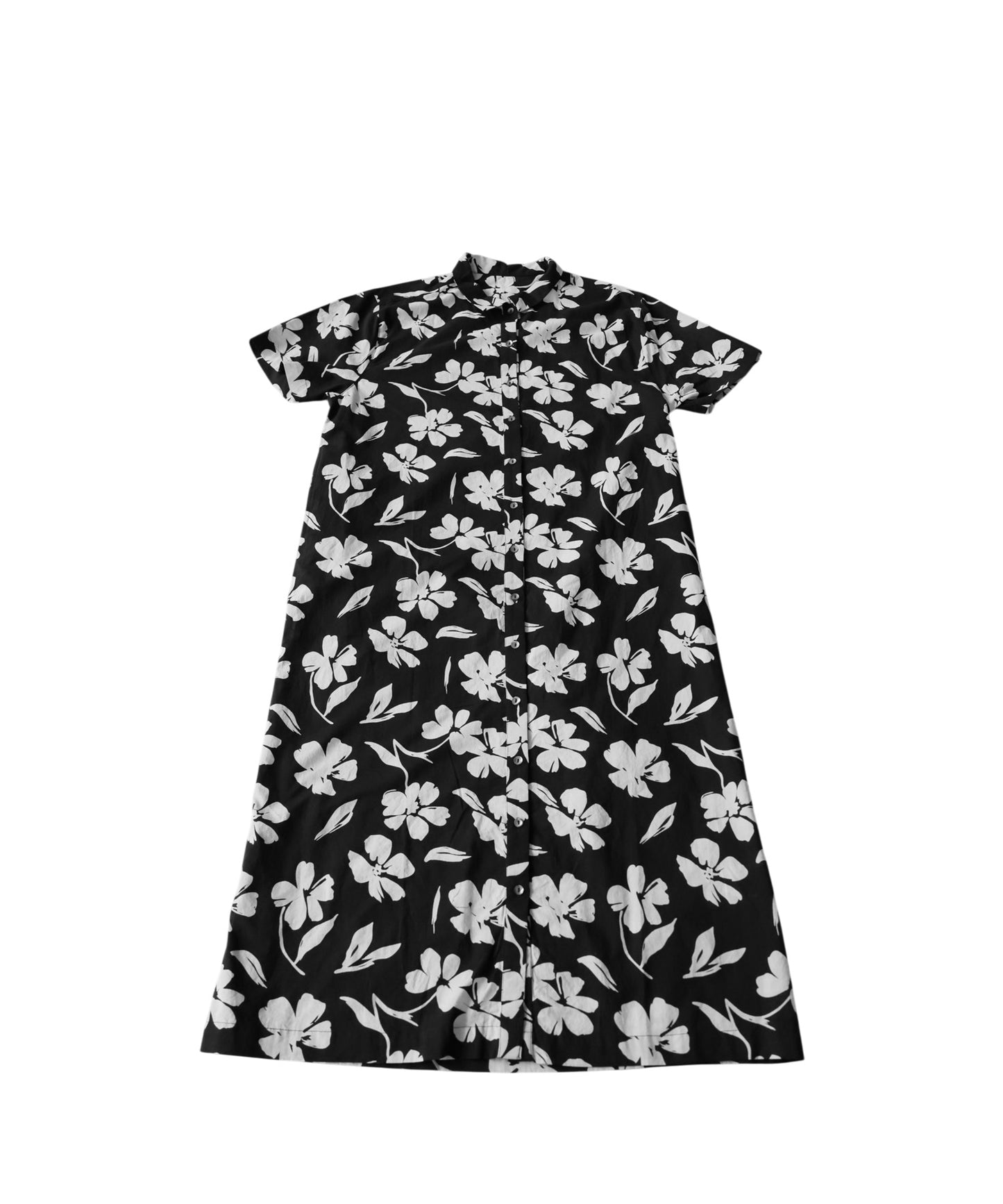 100% Cotton Floral Print Shirt Dress Ladies