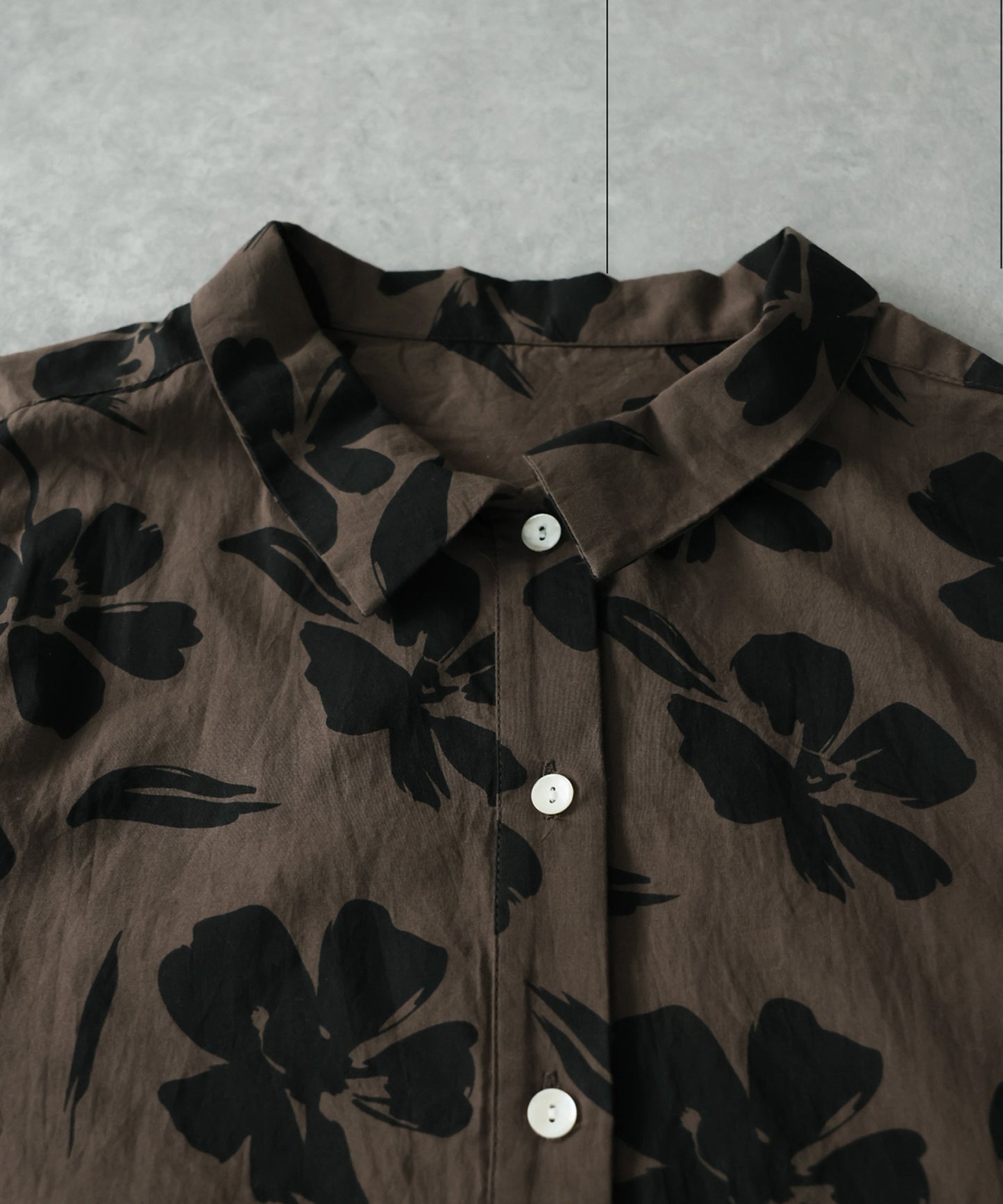 100% Cotton Floral Print Shirt Dress Ladies