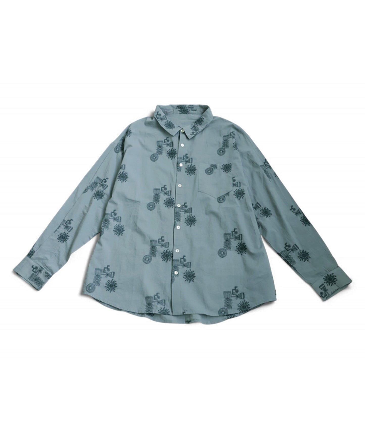 Ladies Indian Cotton Embroidery Shirt