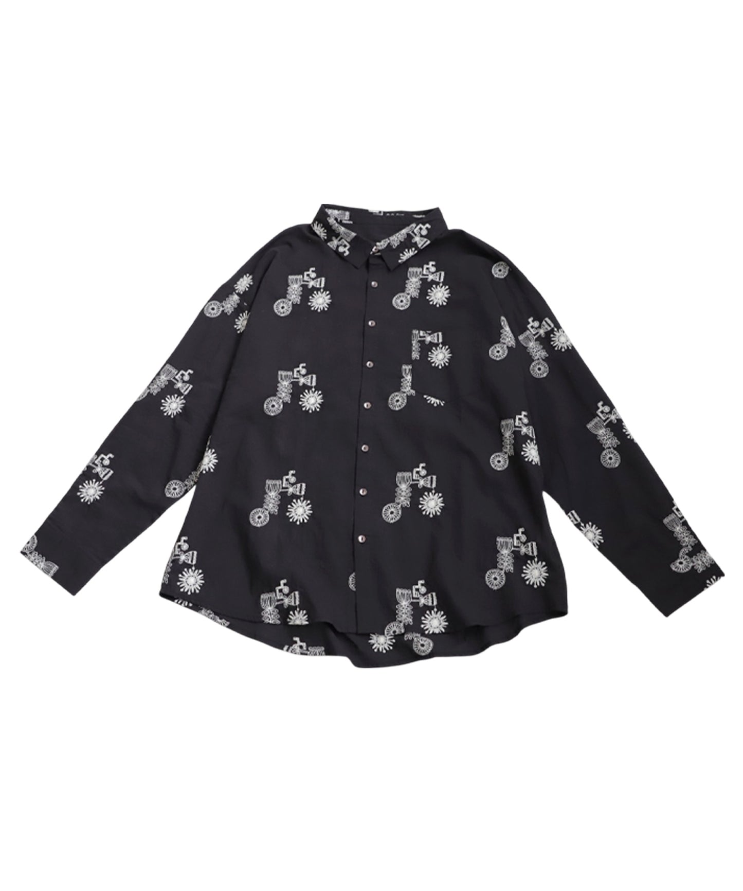 Ladies Indian Cotton Embroidery Shirt